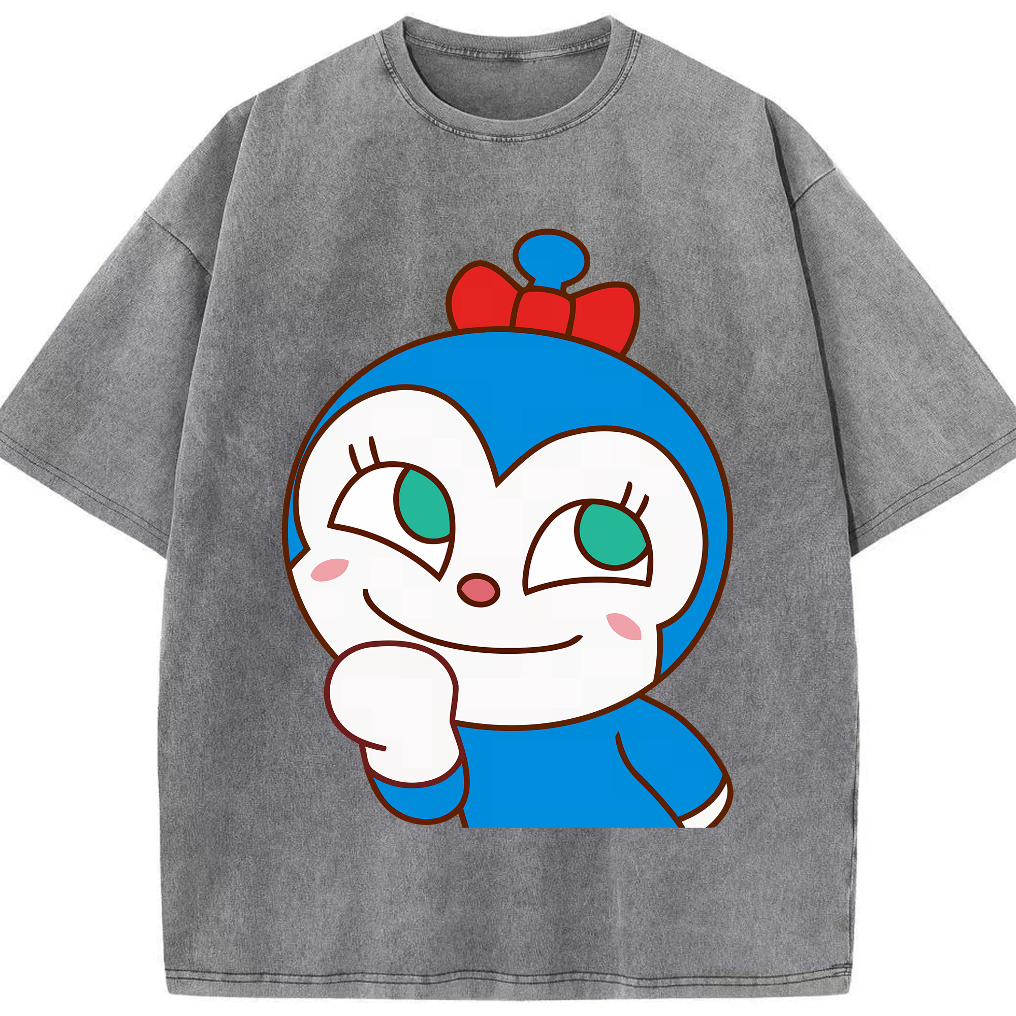 （画像用） アンパンマン Anpanman 綿100% ヴィンテージ風 半袖Tシャツ（フロントプリント）