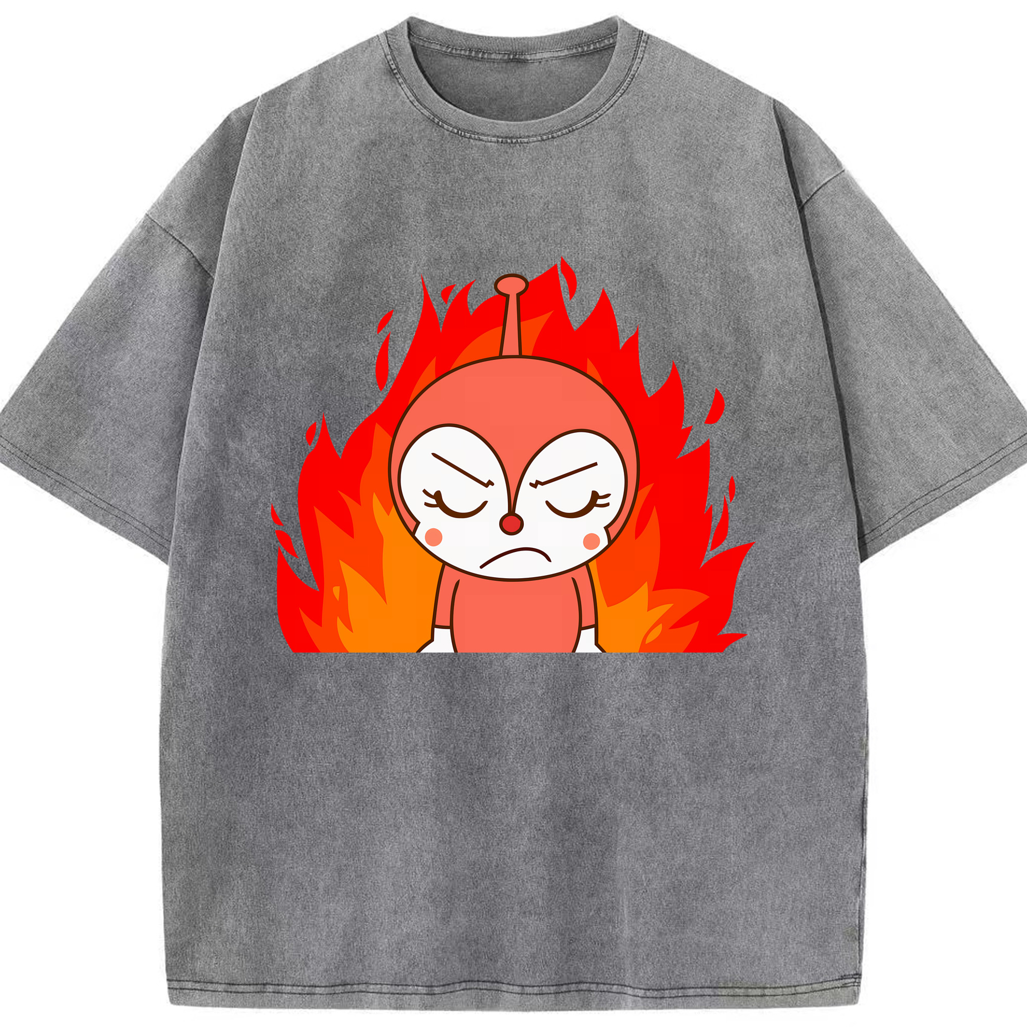 （画像用） アンパンマン Anpanman 綿100% ヴィンテージ風 半袖Tシャツ（フロントプリント）