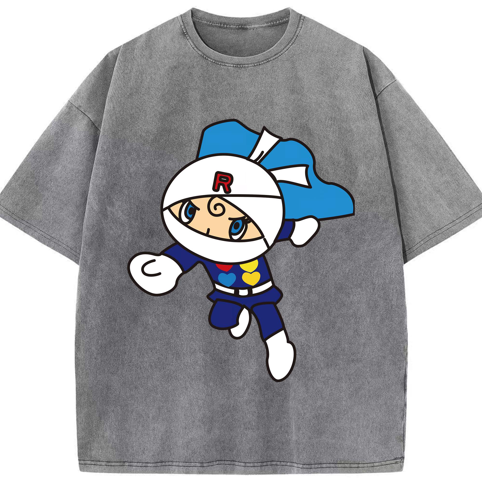 （画像用） アンパンマン Anpanman 綿100% ヴィンテージ風 半袖Tシャツ（フロントプリント）