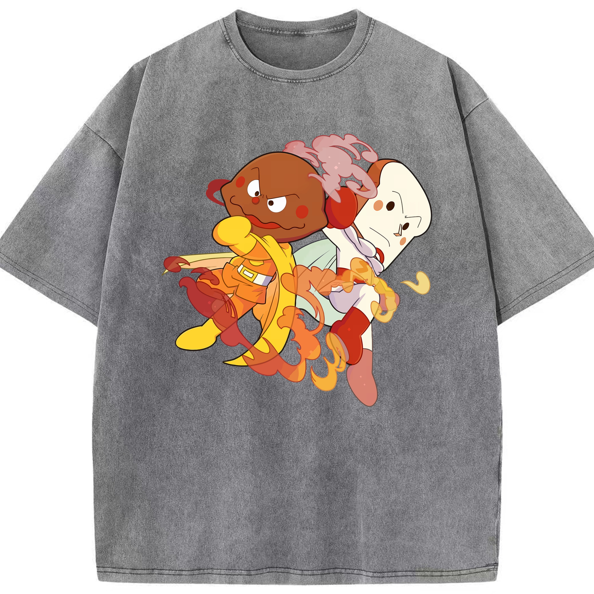 （画像用） アンパンマン Anpanman 綿100% ヴィンテージ風 半袖Tシャツ（フロントプリント）