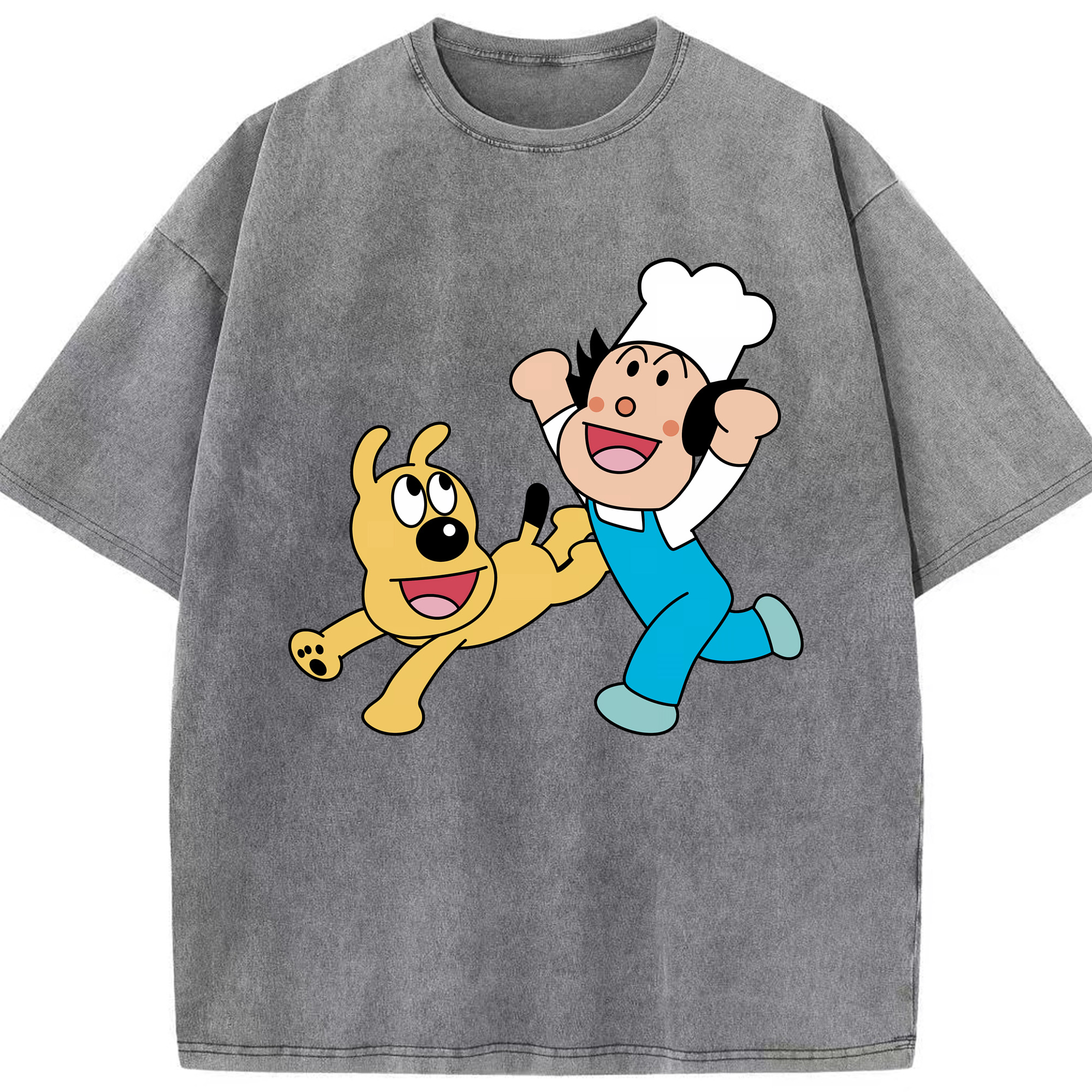 （画像用） アンパンマン Anpanman 綿100% ヴィンテージ風 半袖Tシャツ（フロントプリント）