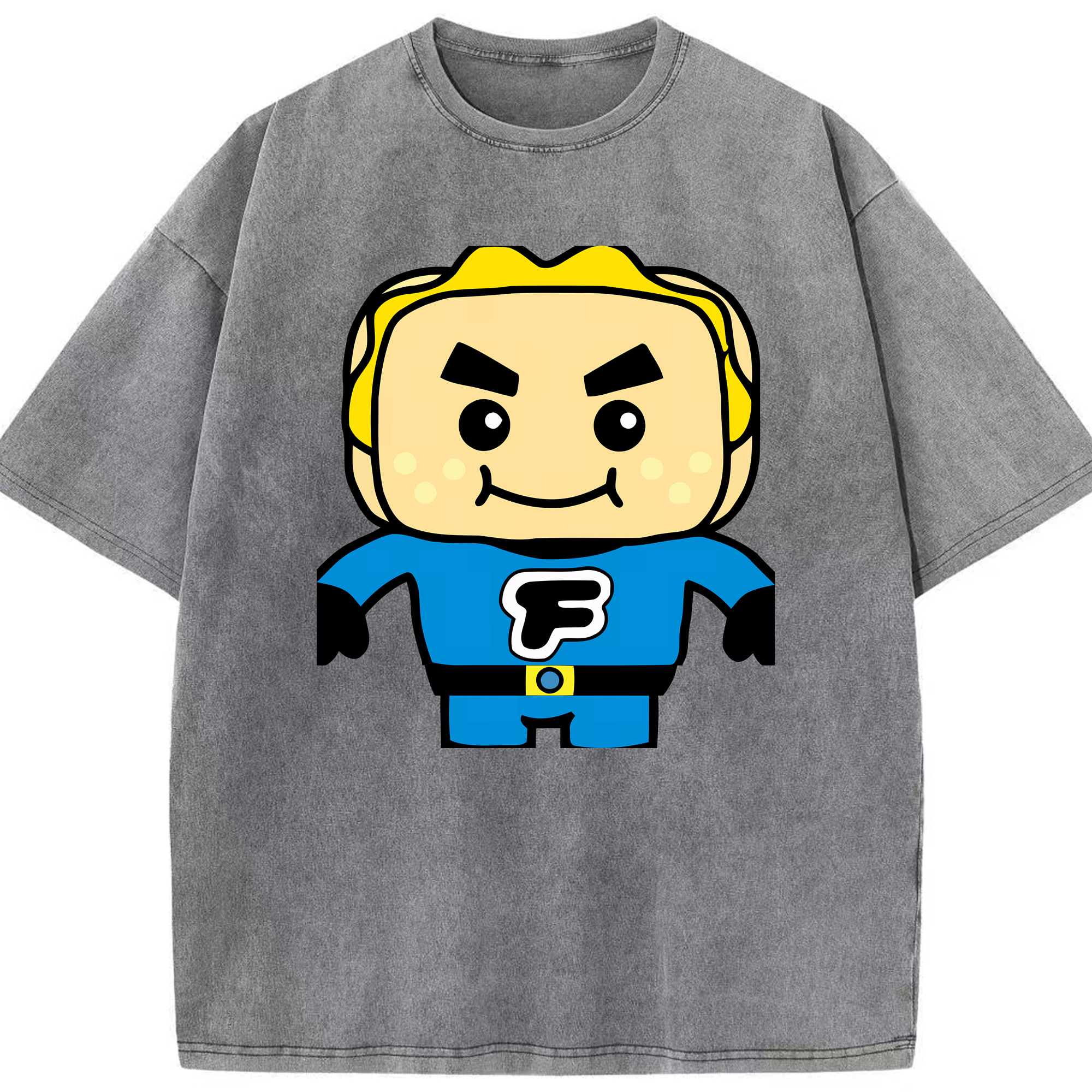 （画像用） アンパンマン Anpanman 綿100% ヴィンテージ風 半袖Tシャツ（フロントプリント）