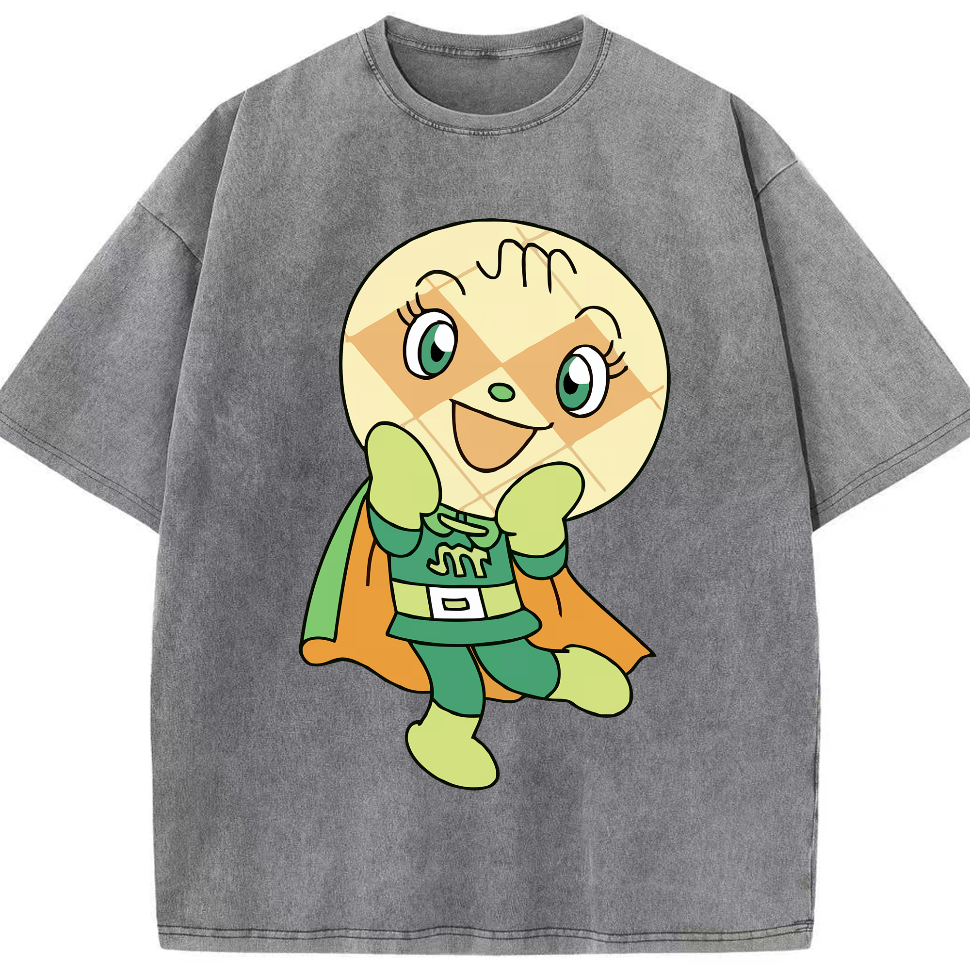 （画像用） アンパンマン Anpanman 綿100% ヴィンテージ風 半袖Tシャツ（フロントプリント）