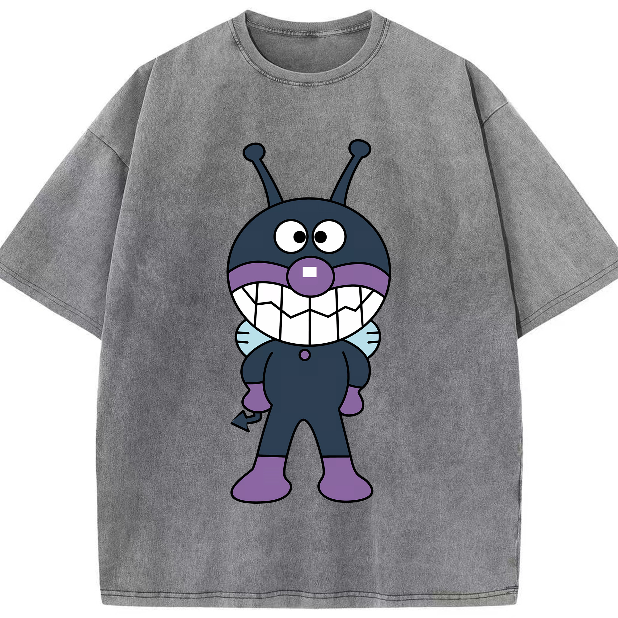 （画像用） アンパンマン Anpanman 綿100% ヴィンテージ風 半袖Tシャツ（フロントプリント）