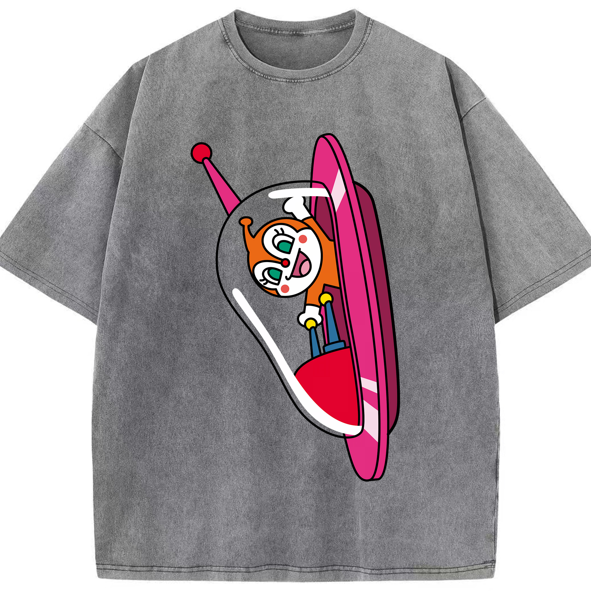 （画像用） アンパンマン Anpanman 綿100% ヴィンテージ風 半袖Tシャツ（フロントプリント）
