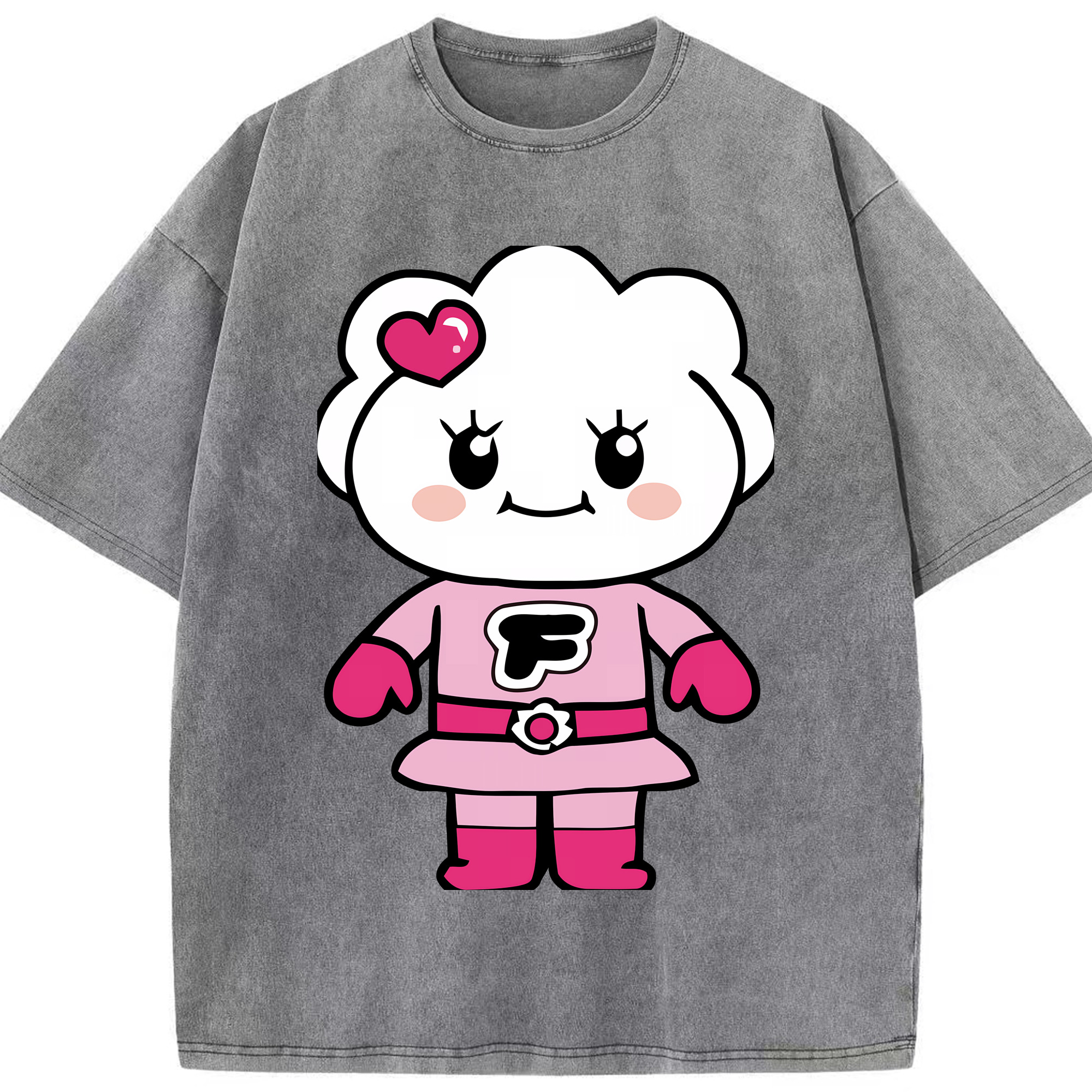 （画像用） アンパンマン Anpanman 綿100% ヴィンテージ風 半袖Tシャツ（フロントプリント）