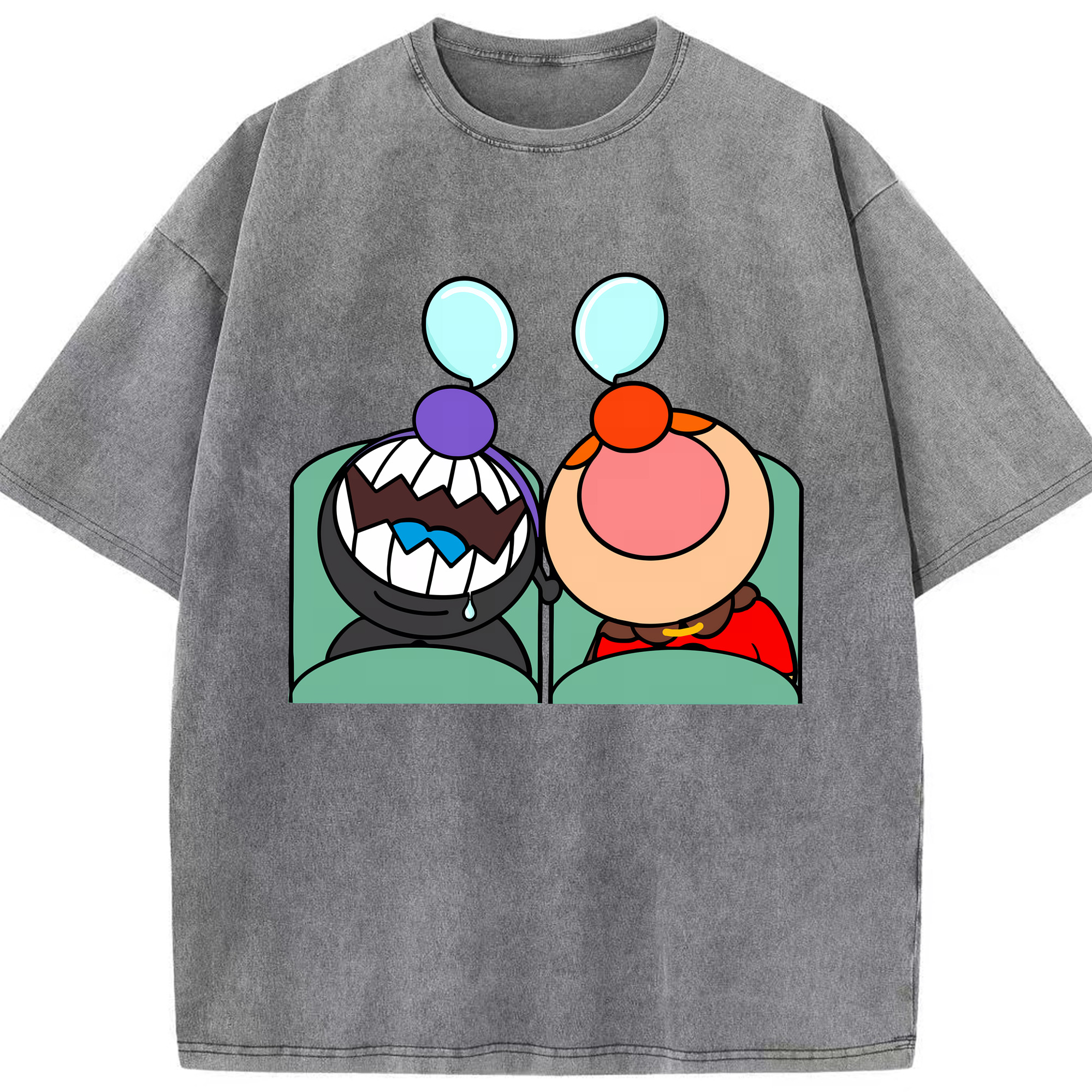 （画像用） アンパンマン Anpanman 綿100% ヴィンテージ風 半袖Tシャツ（フロントプリント）