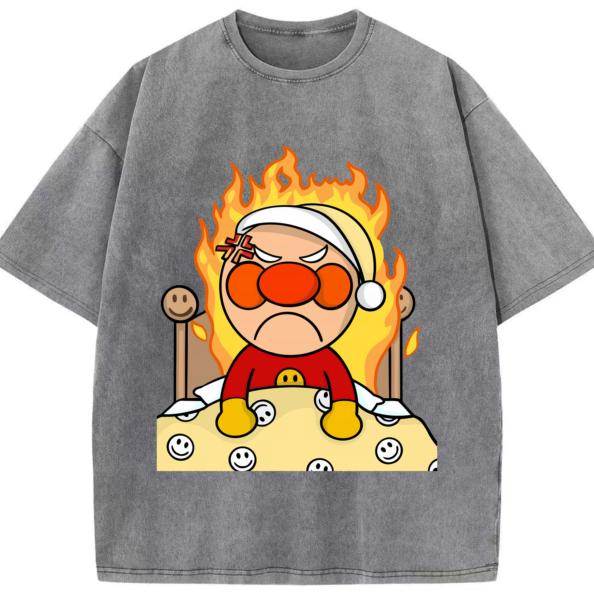 （画像用） アンパンマン Anpanman 綿100% ヴィンテージ風 半袖Tシャツ（フロントプリント）