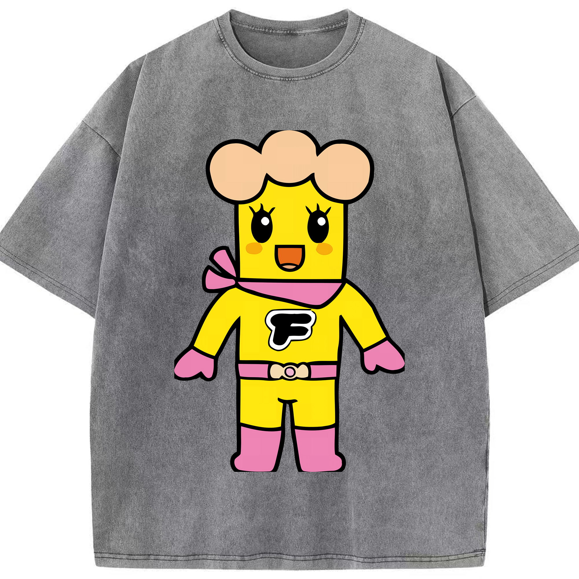 （画像用） アンパンマン Anpanman 綿100% ヴィンテージ風 半袖Tシャツ（フロントプリント）