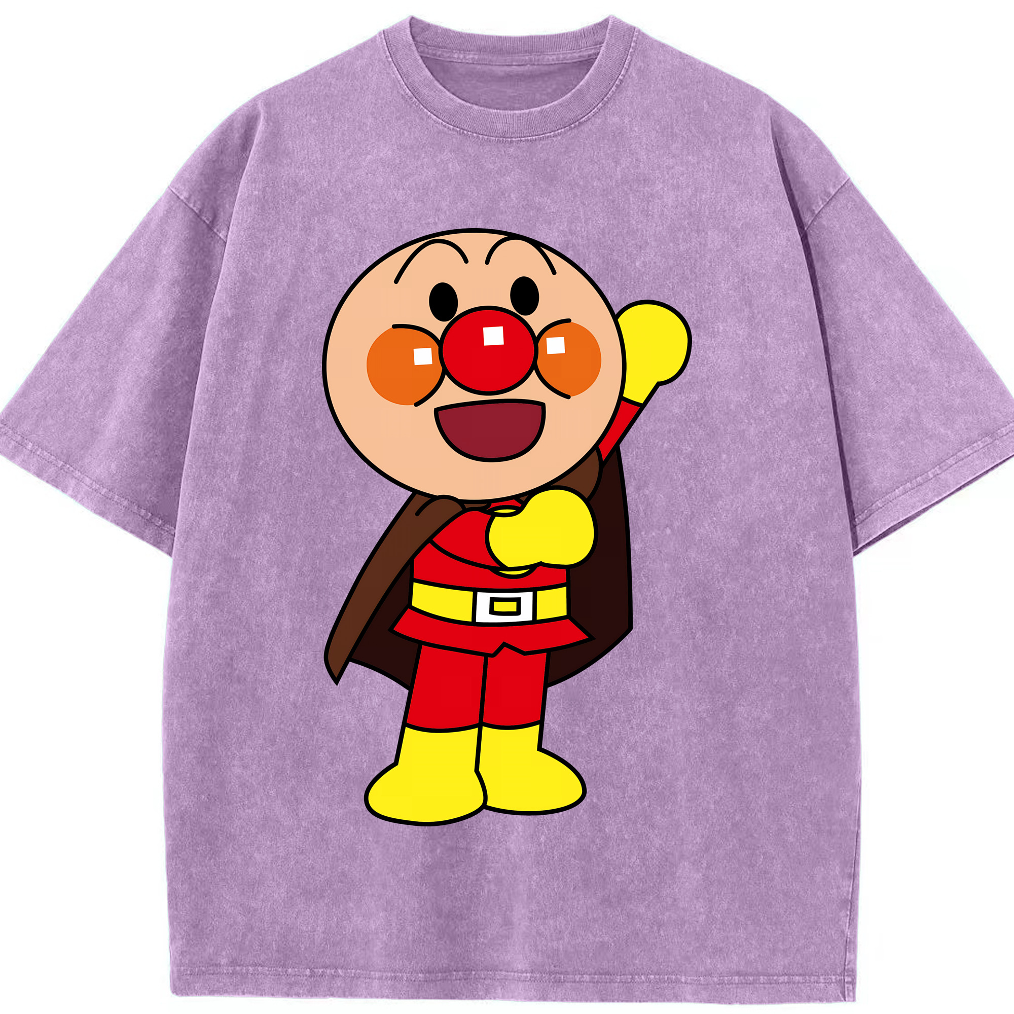 （画像用） アンパンマン Anpanman 綿100% ヴィンテージ風 半袖Tシャツ（フロントプリント）