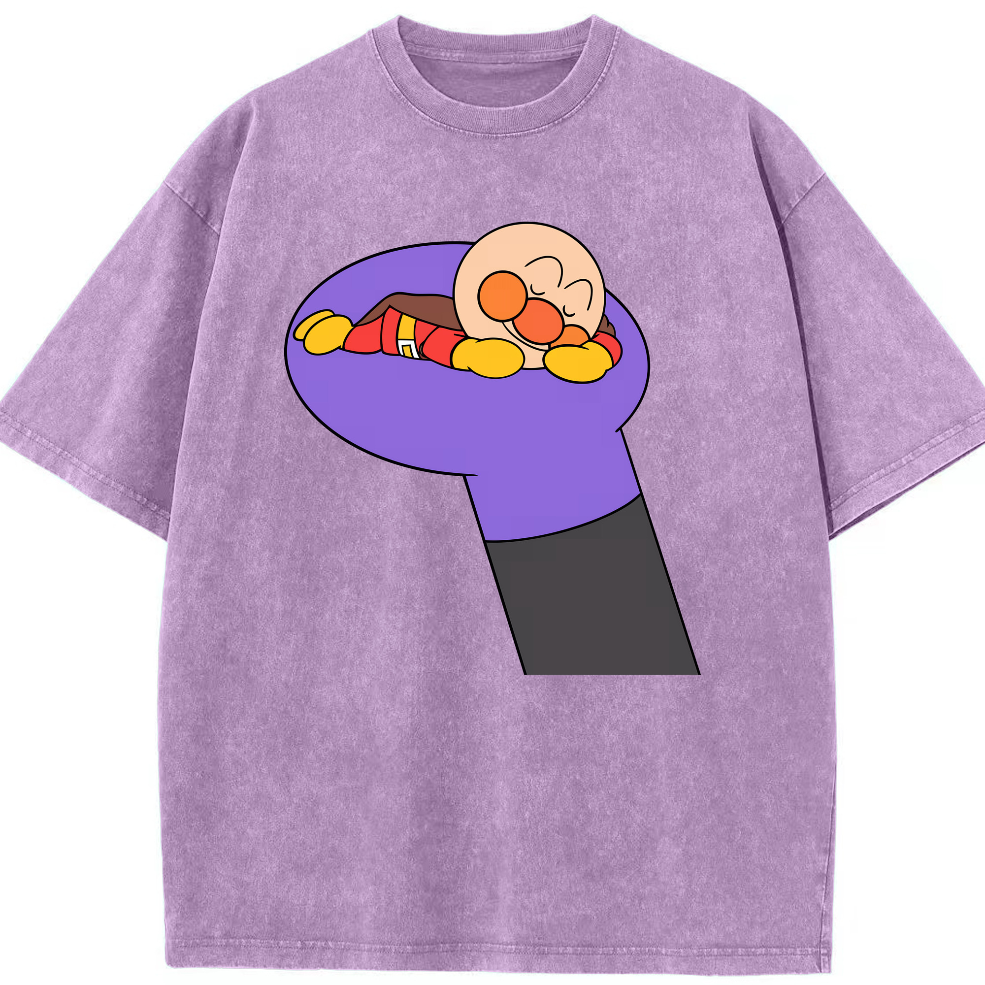 （画像用） アンパンマン Anpanman 綿100% ヴィンテージ風 半袖Tシャツ（フロントプリント）