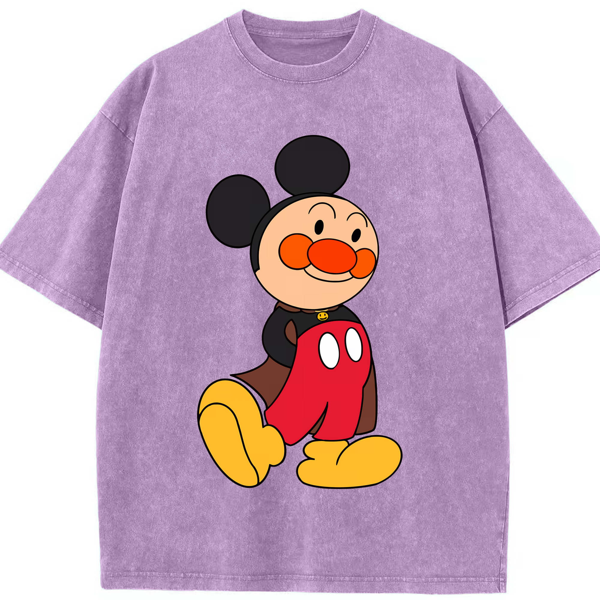 （画像用） アンパンマン Anpanman 綿100% ヴィンテージ風 半袖Tシャツ（フロントプリント）