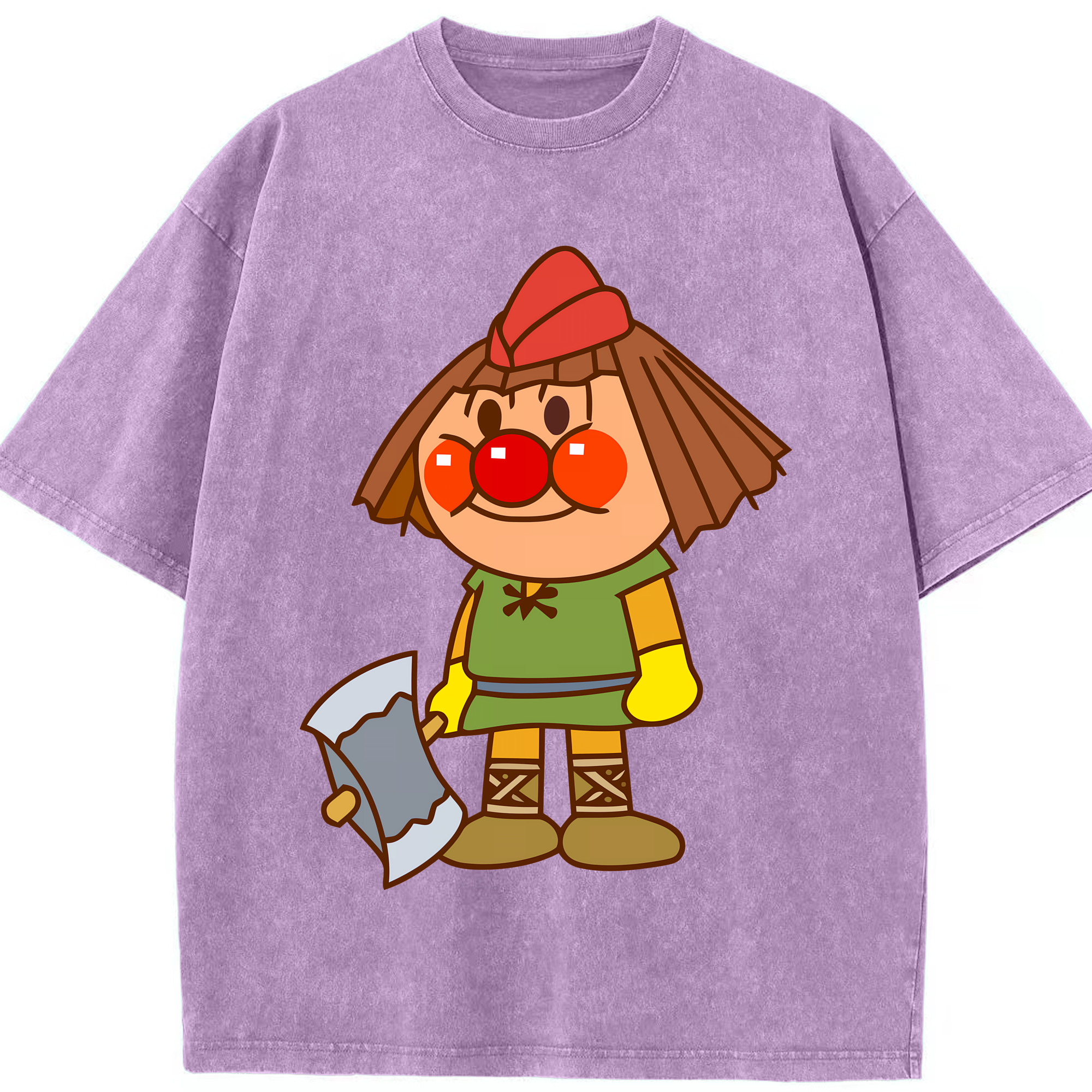 （画像用） アンパンマン Anpanman 綿100% ヴィンテージ風 半袖Tシャツ（フロントプリント）