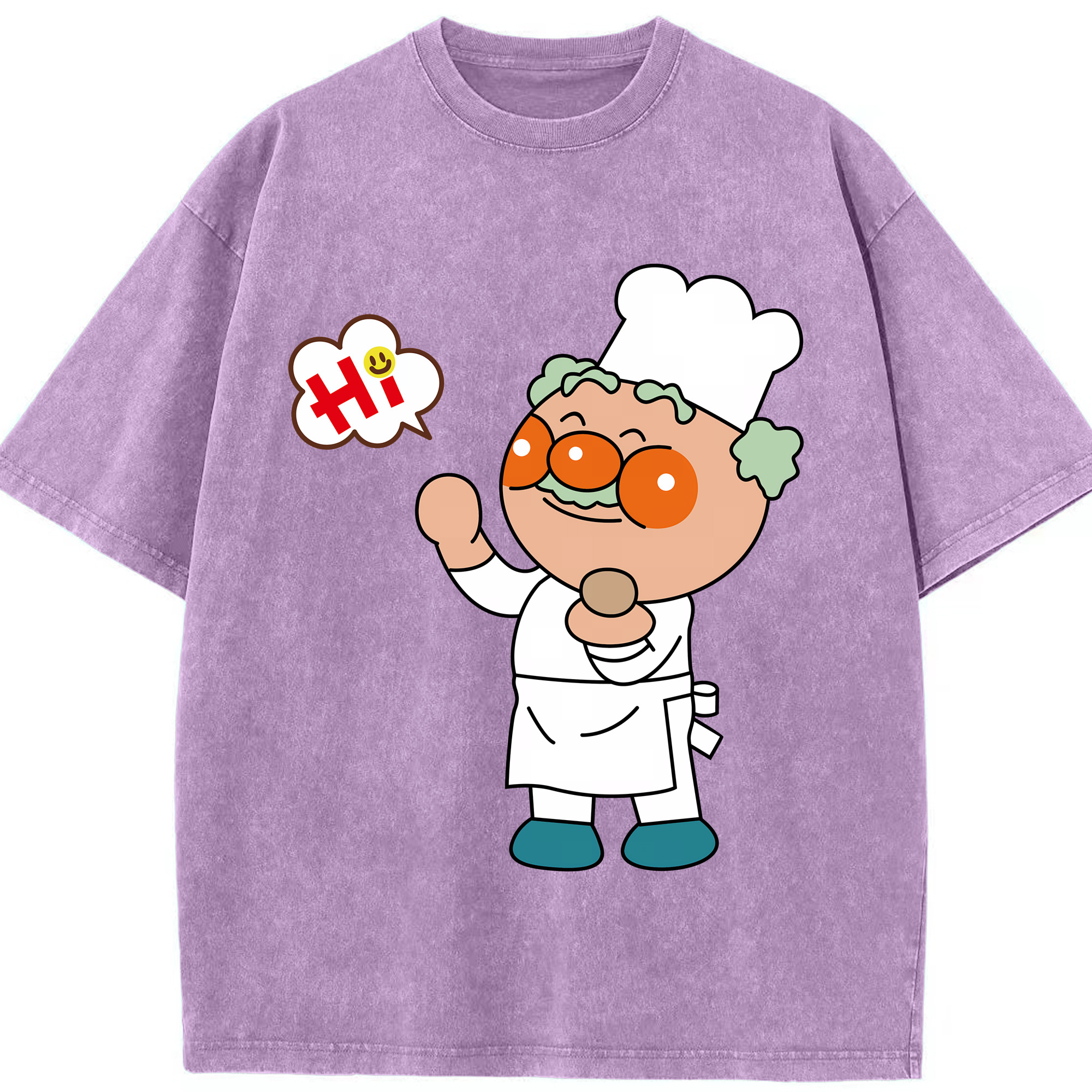 （画像用） アンパンマン Anpanman 綿100% ヴィンテージ風 半袖Tシャツ（フロントプリント）