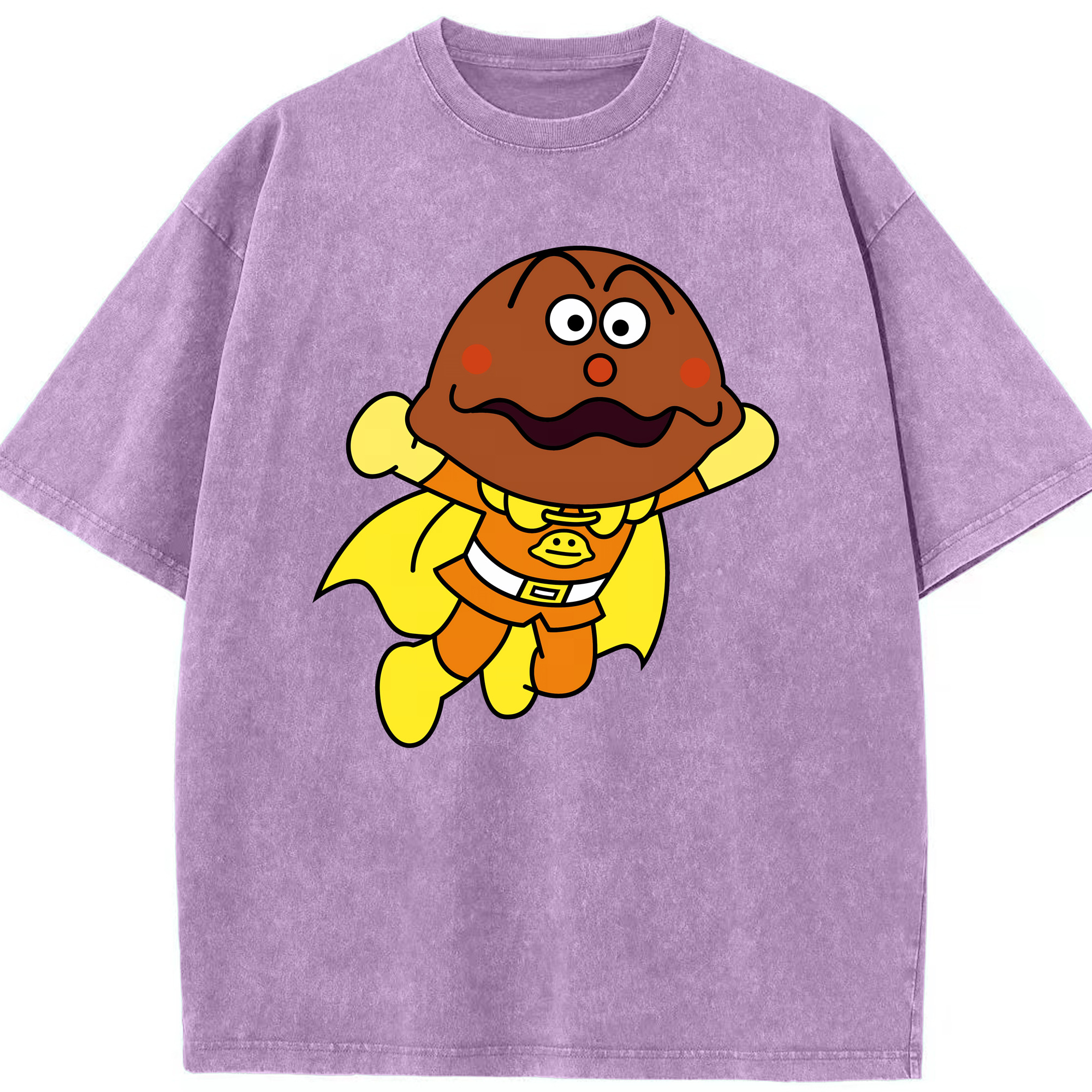 （画像用） アンパンマン Anpanman 綿100% ヴィンテージ風 半袖Tシャツ（フロントプリント）