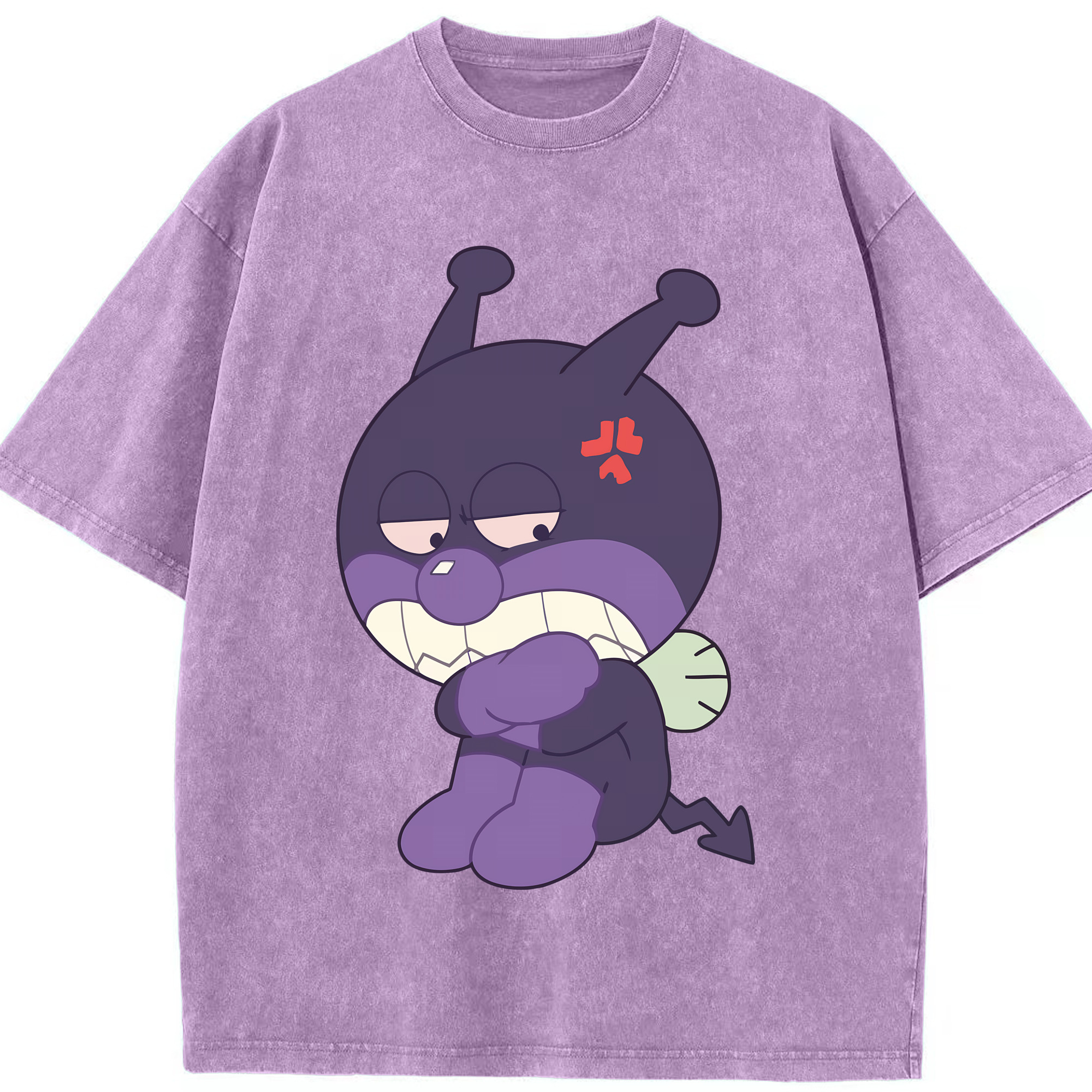 （画像用） アンパンマン Anpanman 綿100% ヴィンテージ風 半袖Tシャツ（フロントプリント）
