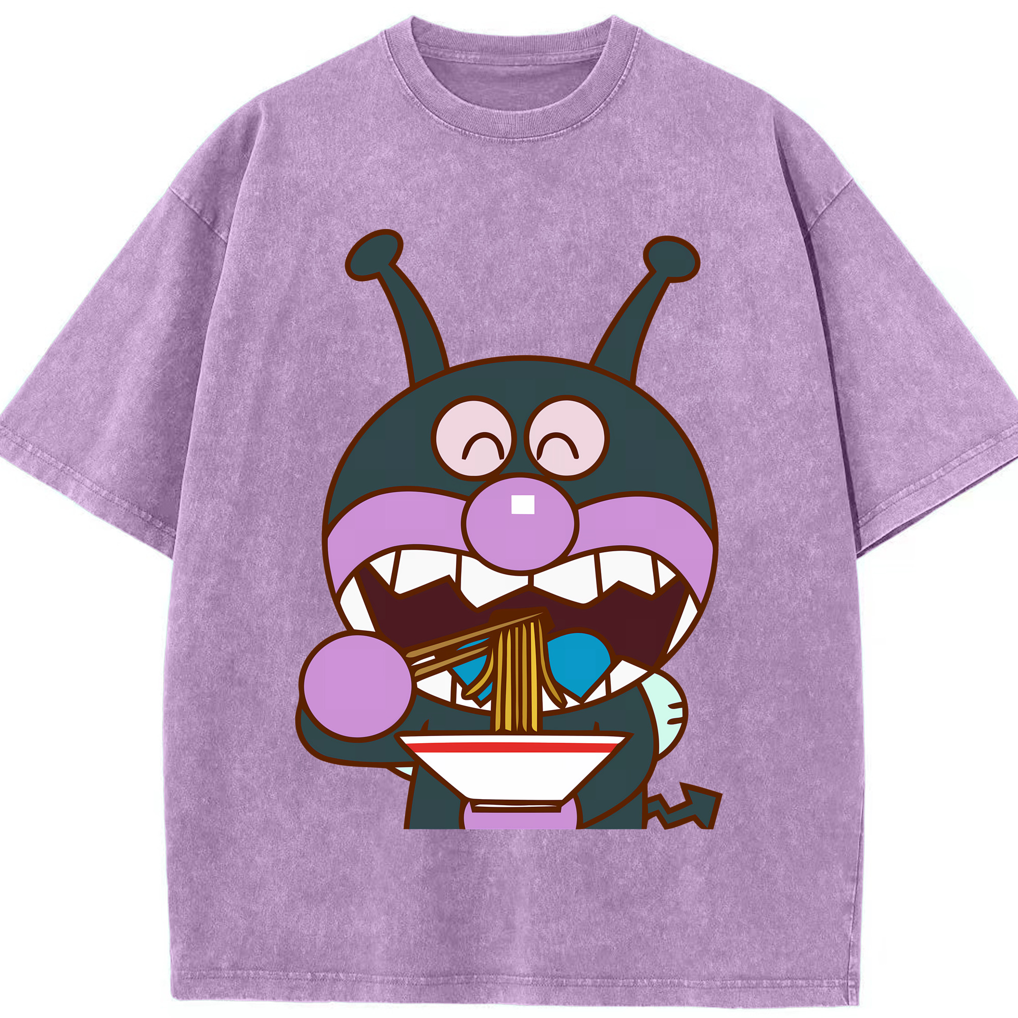 （画像用） アンパンマン Anpanman 綿100% ヴィンテージ風 半袖Tシャツ（フロントプリント）