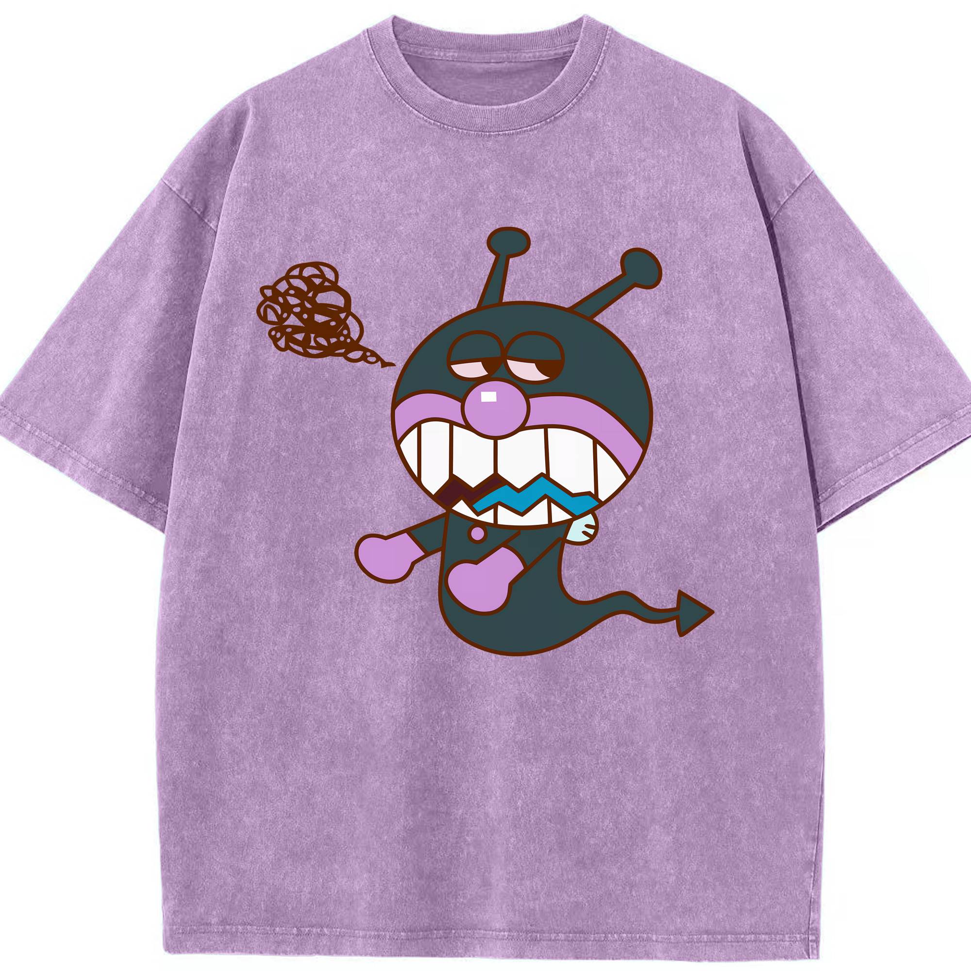 （画像用） アンパンマン Anpanman 綿100% ヴィンテージ風 半袖Tシャツ（フロントプリント）