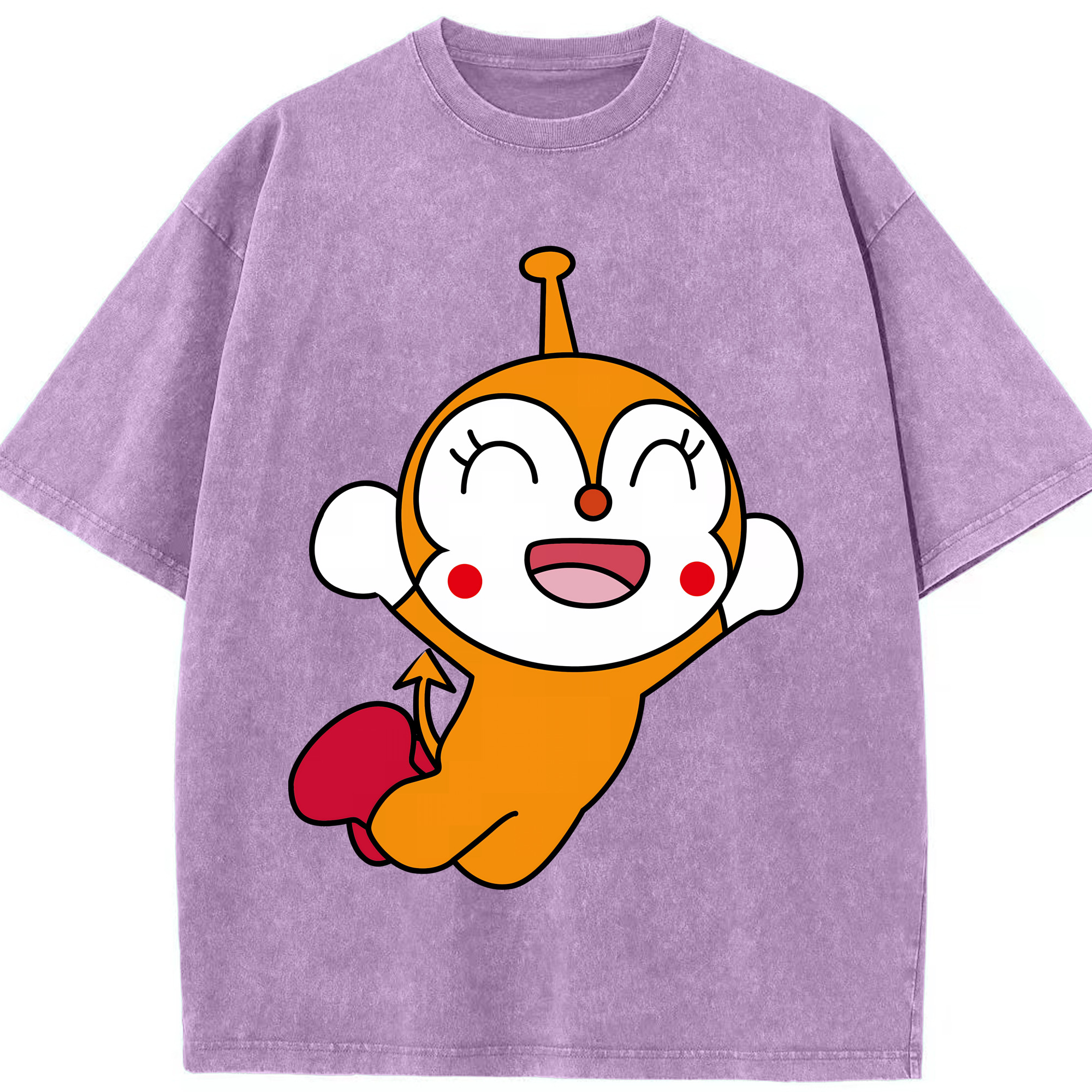 （画像用） アンパンマン Anpanman 綿100% ヴィンテージ風 半袖Tシャツ（フロントプリント）