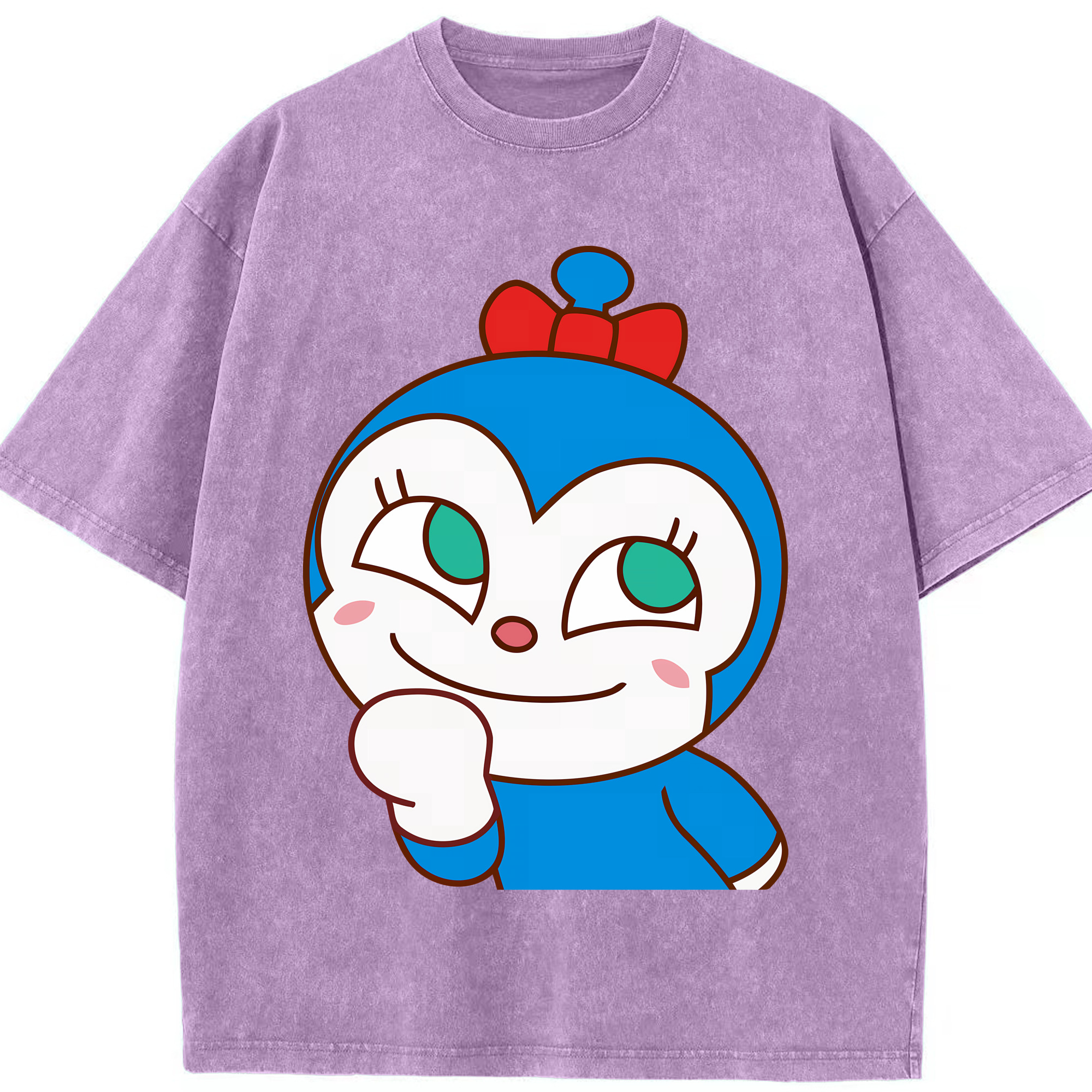 （画像用） アンパンマン Anpanman 綿100% ヴィンテージ風 半袖Tシャツ（フロントプリント）