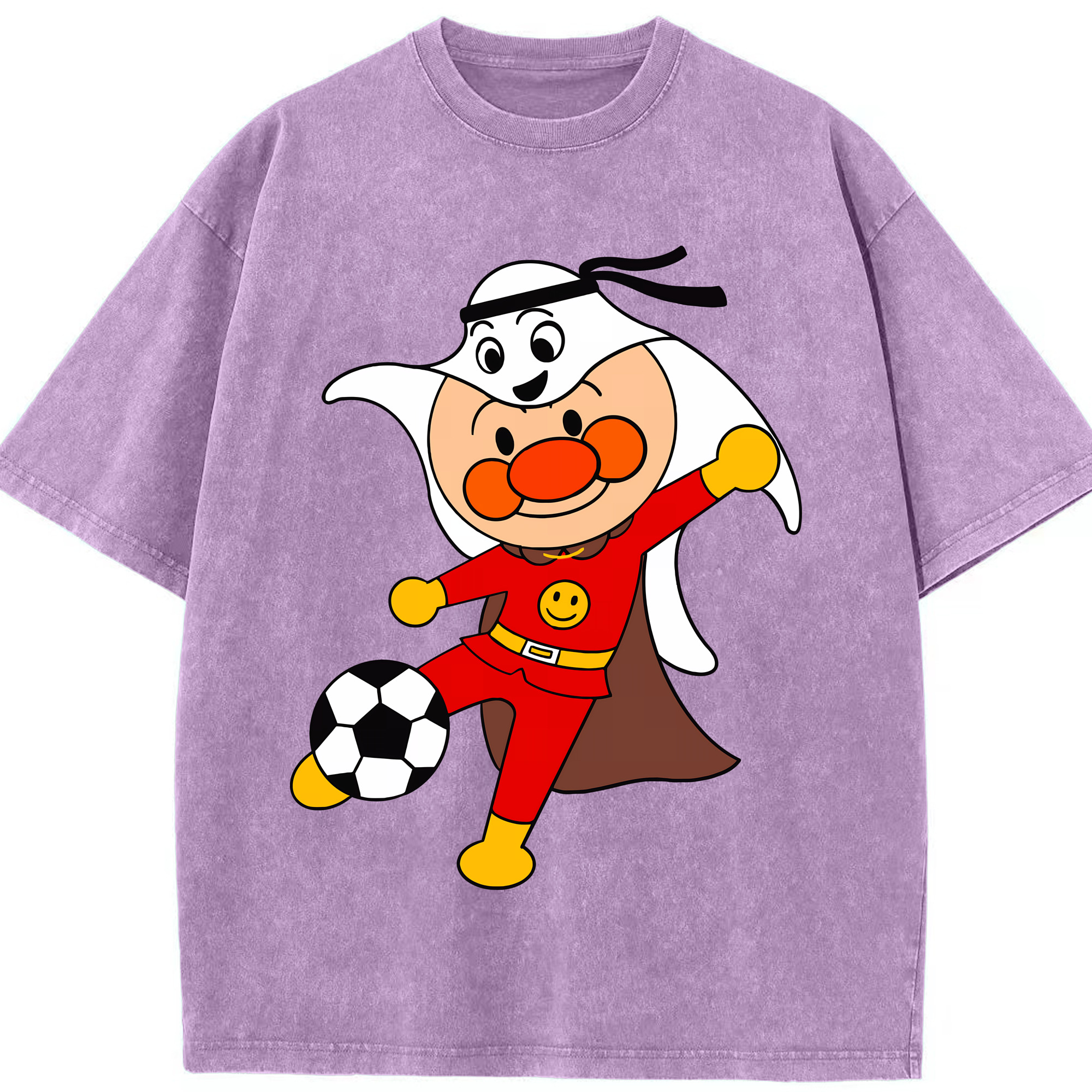 （画像用） アンパンマン Anpanman 綿100% ヴィンテージ風 半袖Tシャツ（フロントプリント）