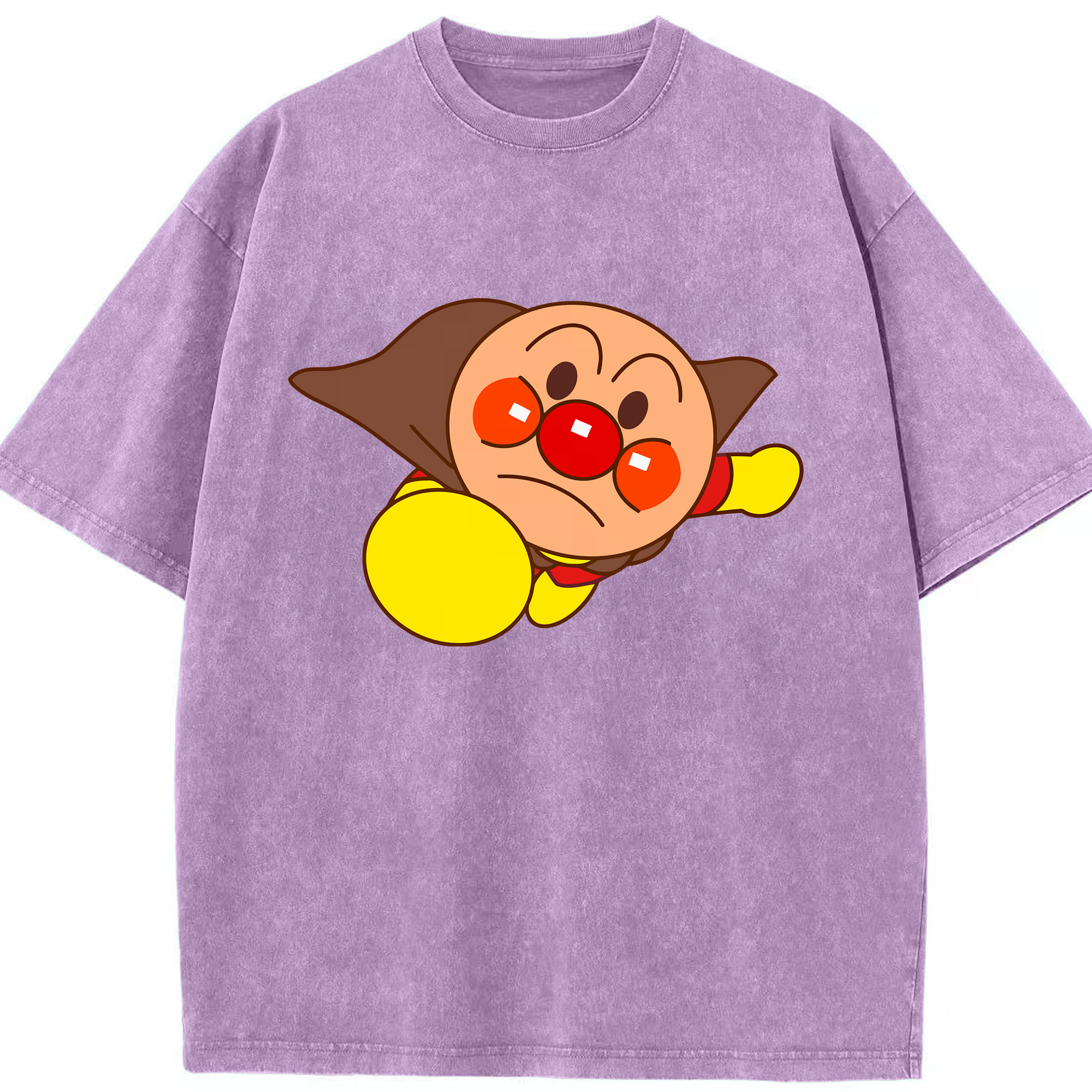 （画像用） アンパンマン Anpanman 綿100% ヴィンテージ風 半袖Tシャツ（フロントプリント）