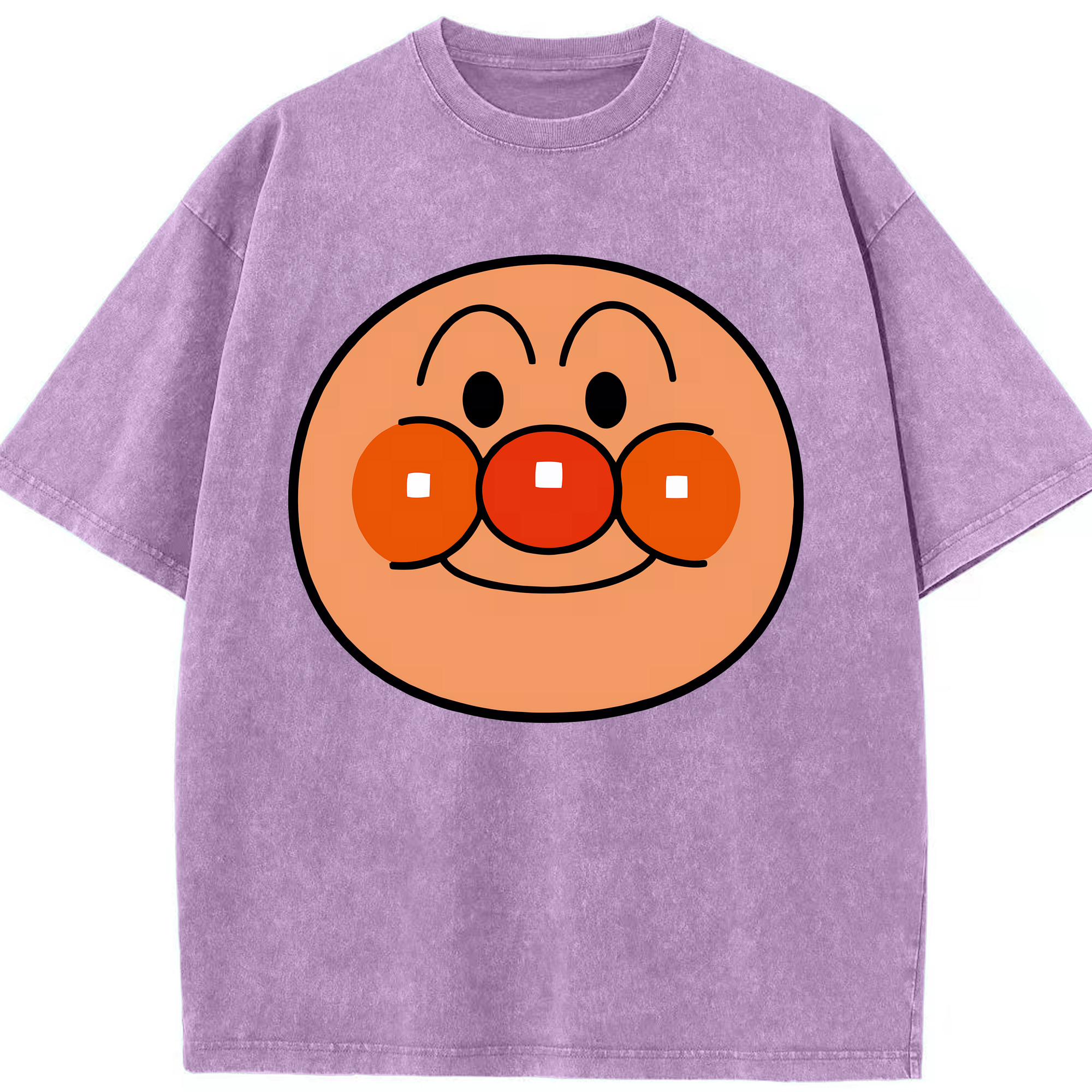 （画像用） アンパンマン Anpanman 綿100% ヴィンテージ風 半袖Tシャツ（フロントプリント）