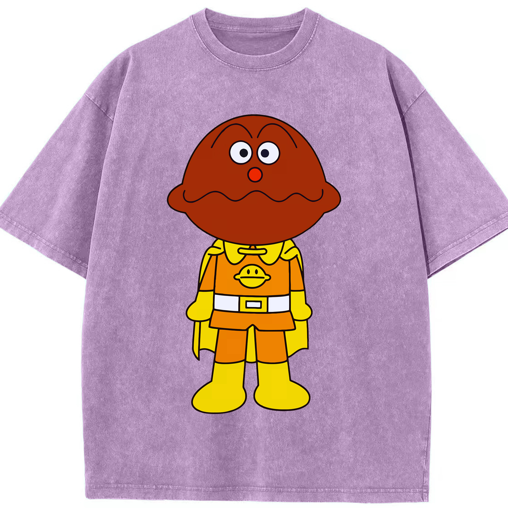 （画像用） アンパンマン Anpanman 綿100% ヴィンテージ風 半袖Tシャツ（フロントプリント）