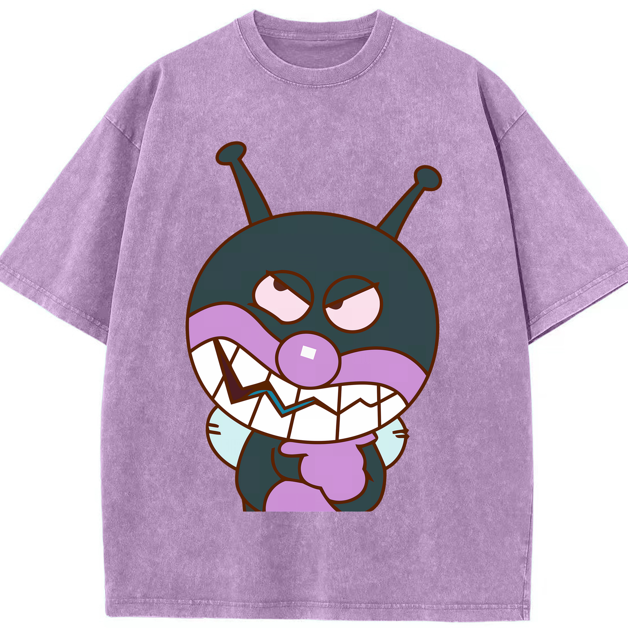 （画像用） アンパンマン Anpanman 綿100% ヴィンテージ風 半袖Tシャツ（フロントプリント）