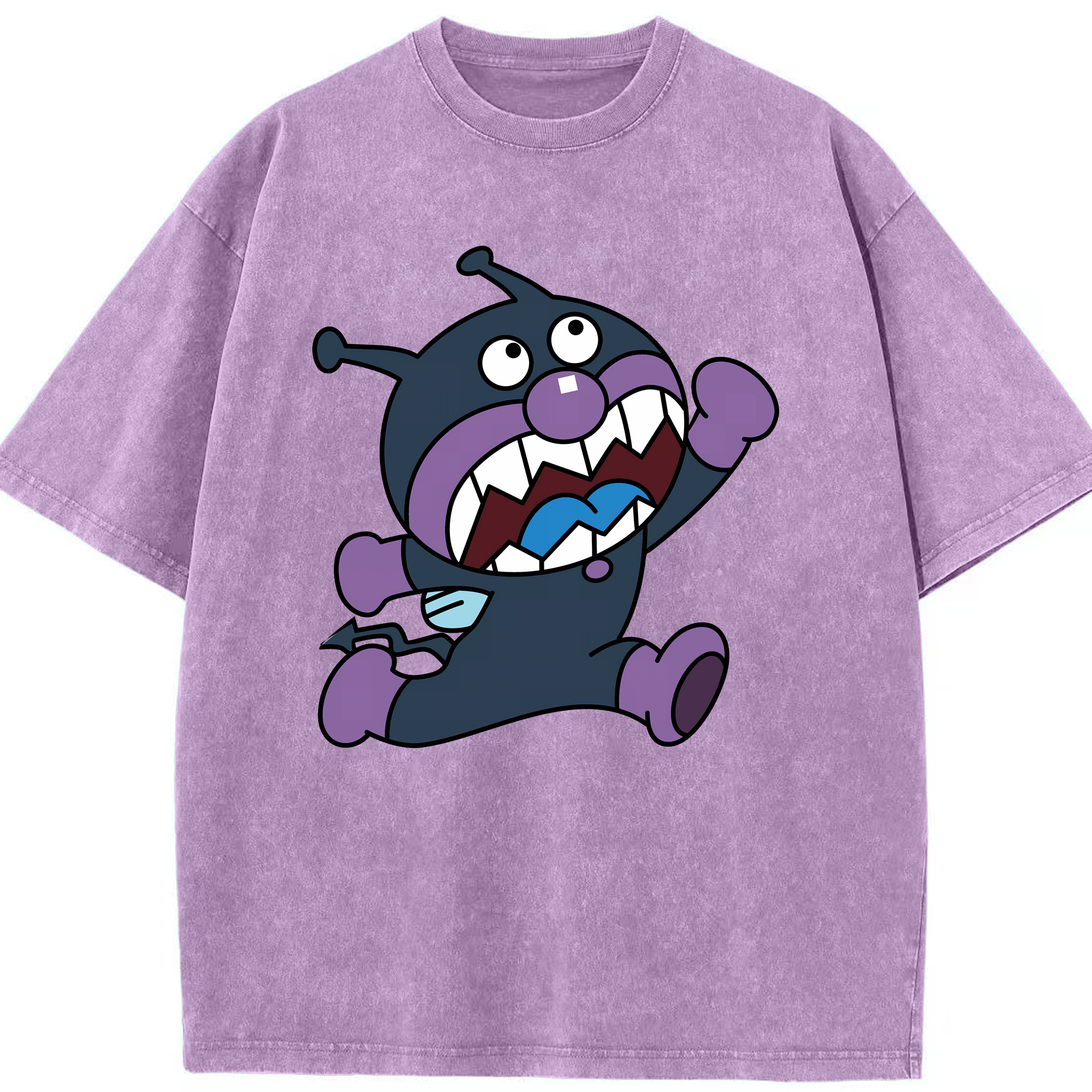 （画像用） アンパンマン Anpanman 綿100% ヴィンテージ風 半袖Tシャツ（フロントプリント）