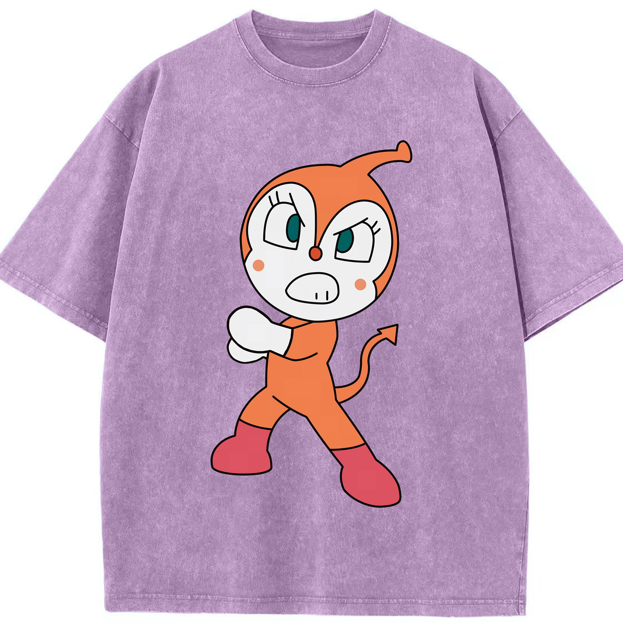 （画像用） アンパンマン Anpanman 綿100% ヴィンテージ風 半袖Tシャツ（フロントプリント）