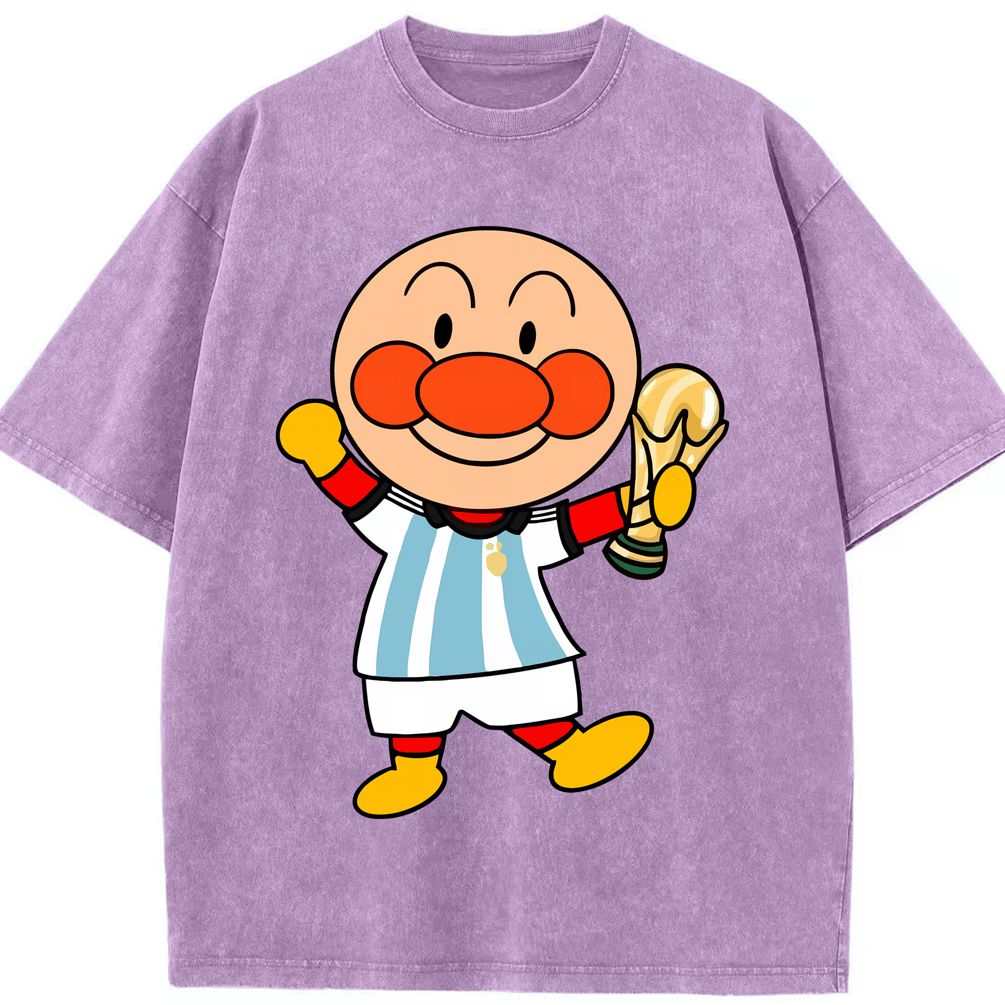 （画像用） アンパンマン Anpanman 綿100% ヴィンテージ風 半袖Tシャツ（フロントプリント）