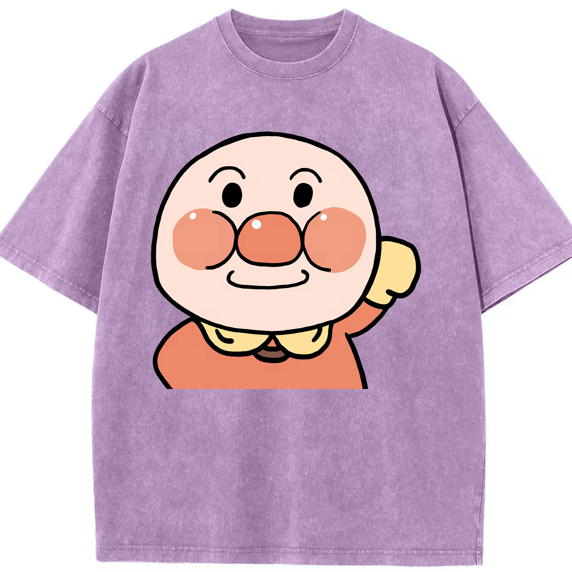（画像用） アンパンマン Anpanman 綿100% ヴィンテージ風 半袖Tシャツ（フロントプリント）