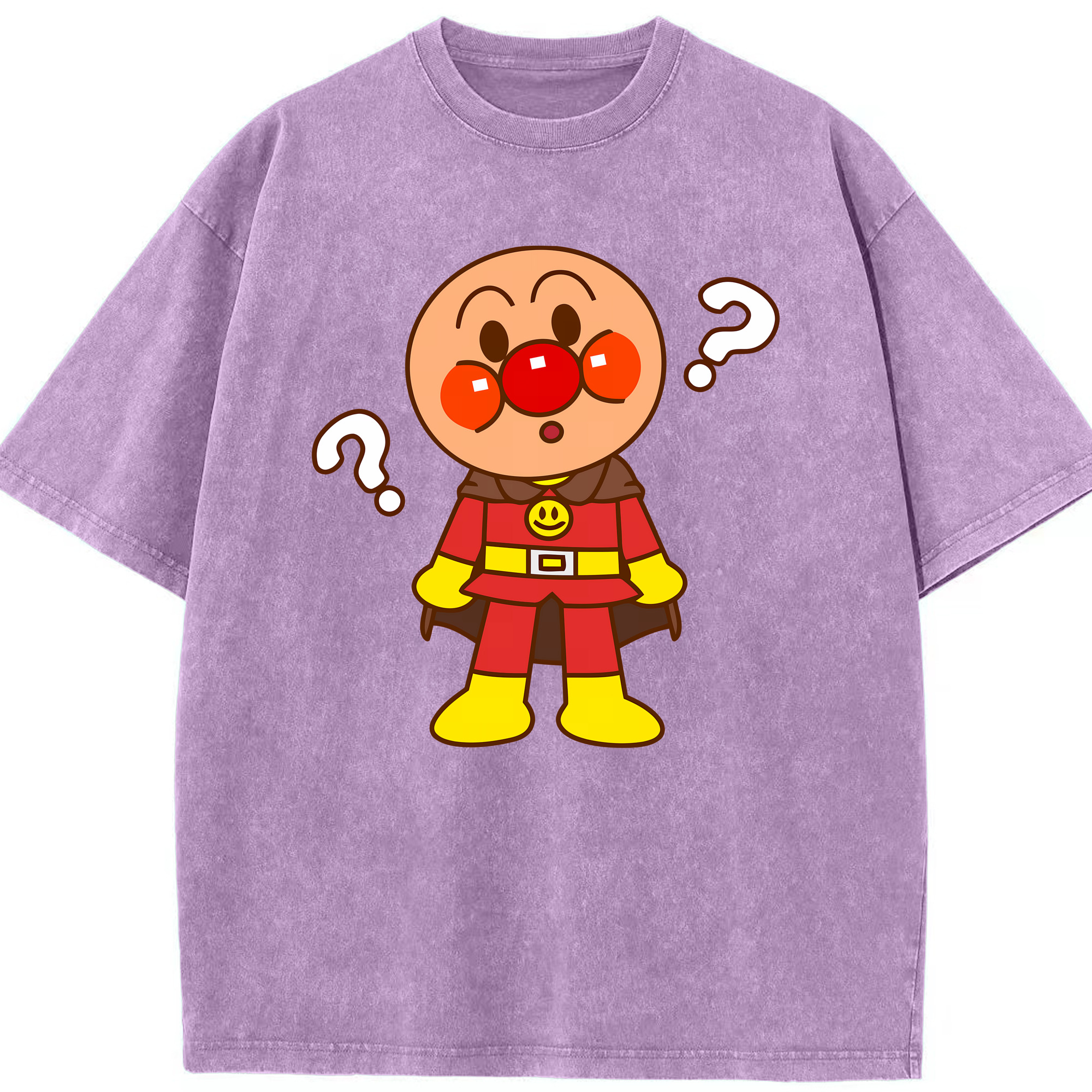 （画像用） アンパンマン Anpanman 綿100% ヴィンテージ風 半袖Tシャツ（フロントプリント）