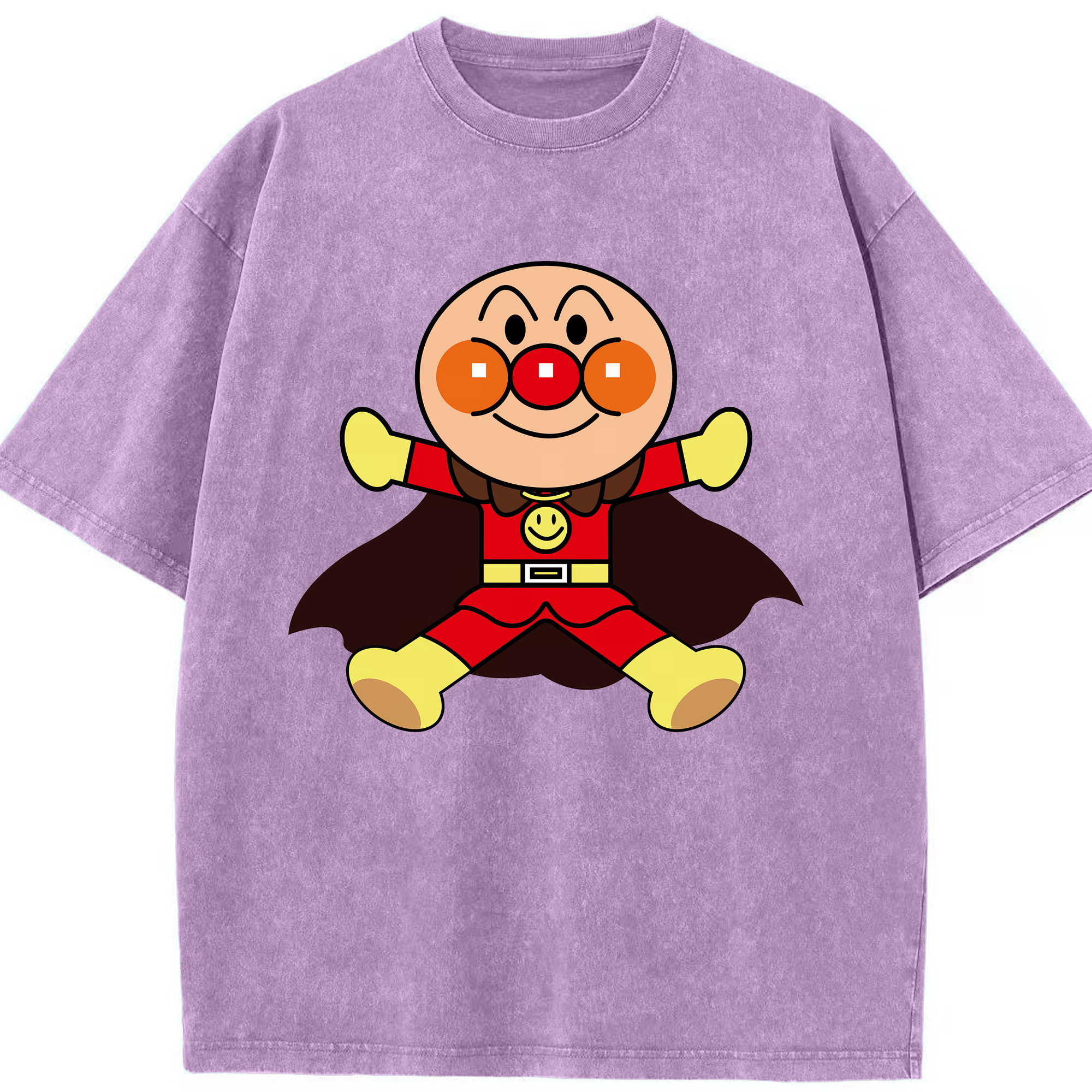 （画像用） アンパンマン Anpanman 綿100% ヴィンテージ風 半袖Tシャツ（フロントプリント）
