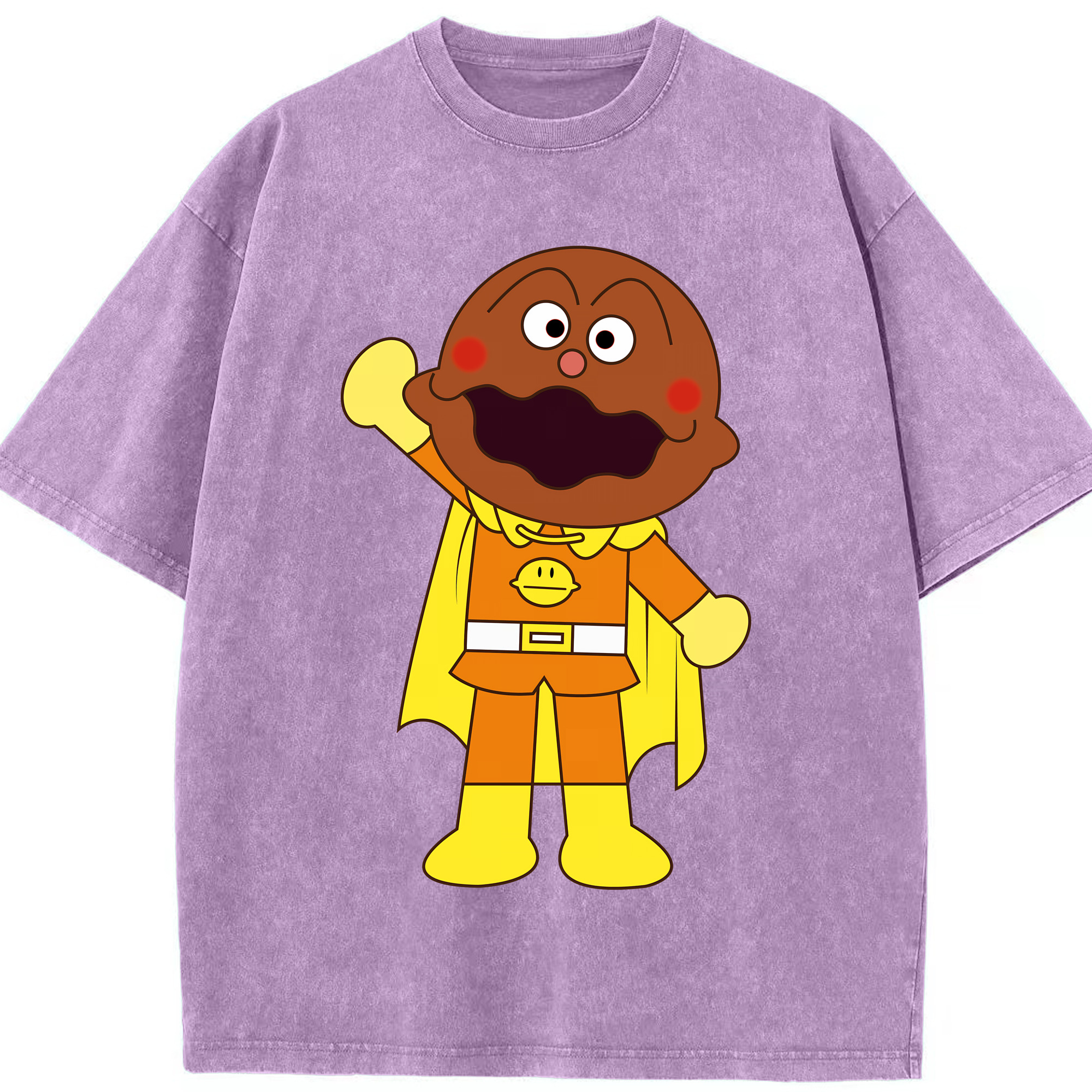 （画像用） アンパンマン Anpanman 綿100% ヴィンテージ風 半袖Tシャツ（フロントプリント）