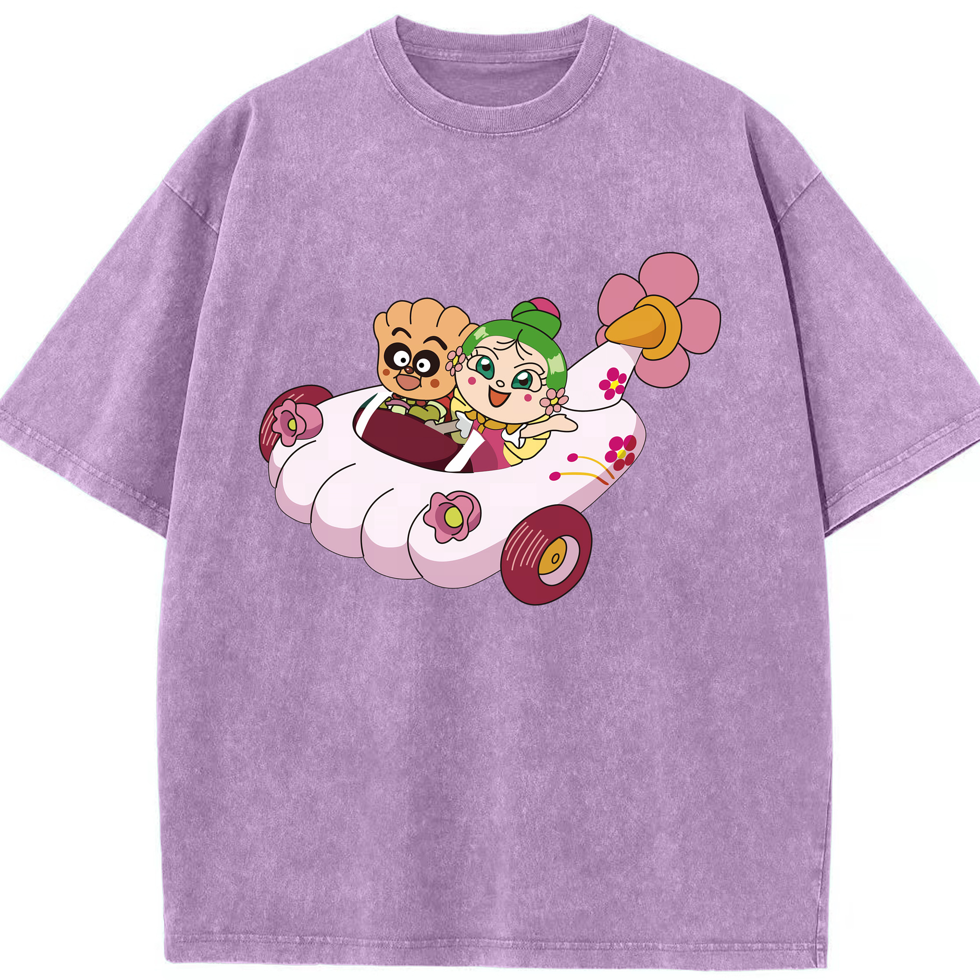 （画像用） アンパンマン Anpanman 綿100% ヴィンテージ風 半袖Tシャツ（フロントプリント）