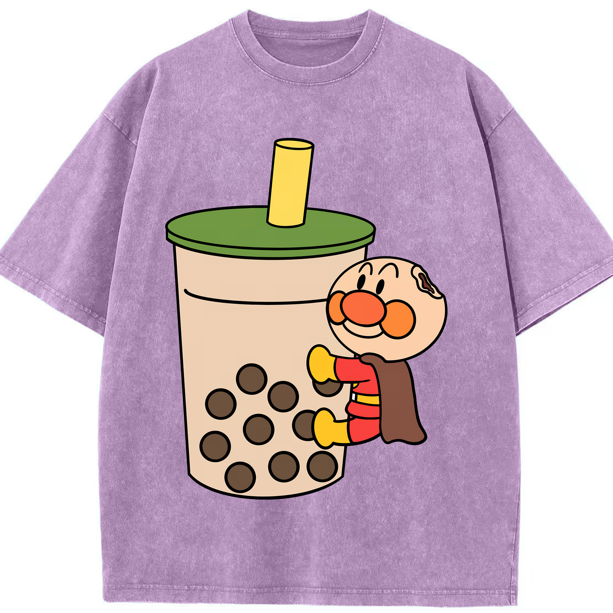 （画像用） アンパンマン Anpanman 綿100% ヴィンテージ風 半袖Tシャツ（フロントプリント）