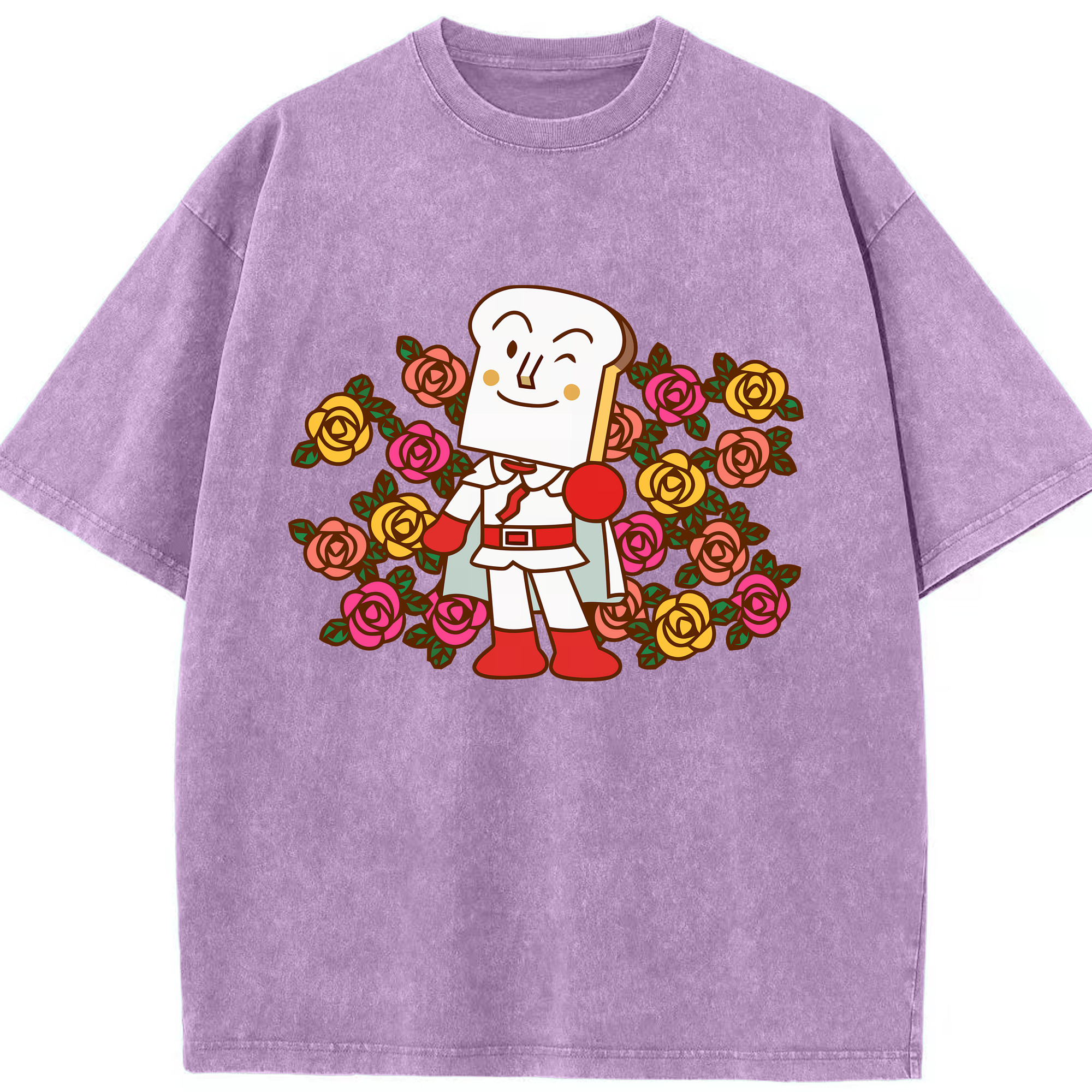 （画像用） アンパンマン Anpanman 綿100% ヴィンテージ風 半袖Tシャツ（フロントプリント）