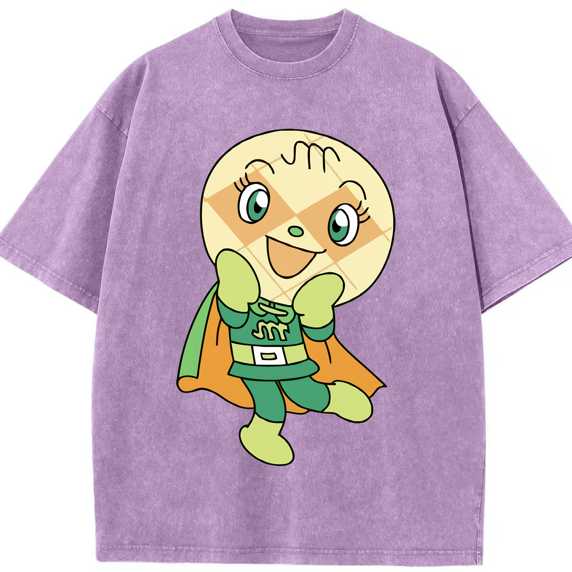 （画像用） アンパンマン Anpanman 綿100% ヴィンテージ風 半袖Tシャツ（フロントプリント）