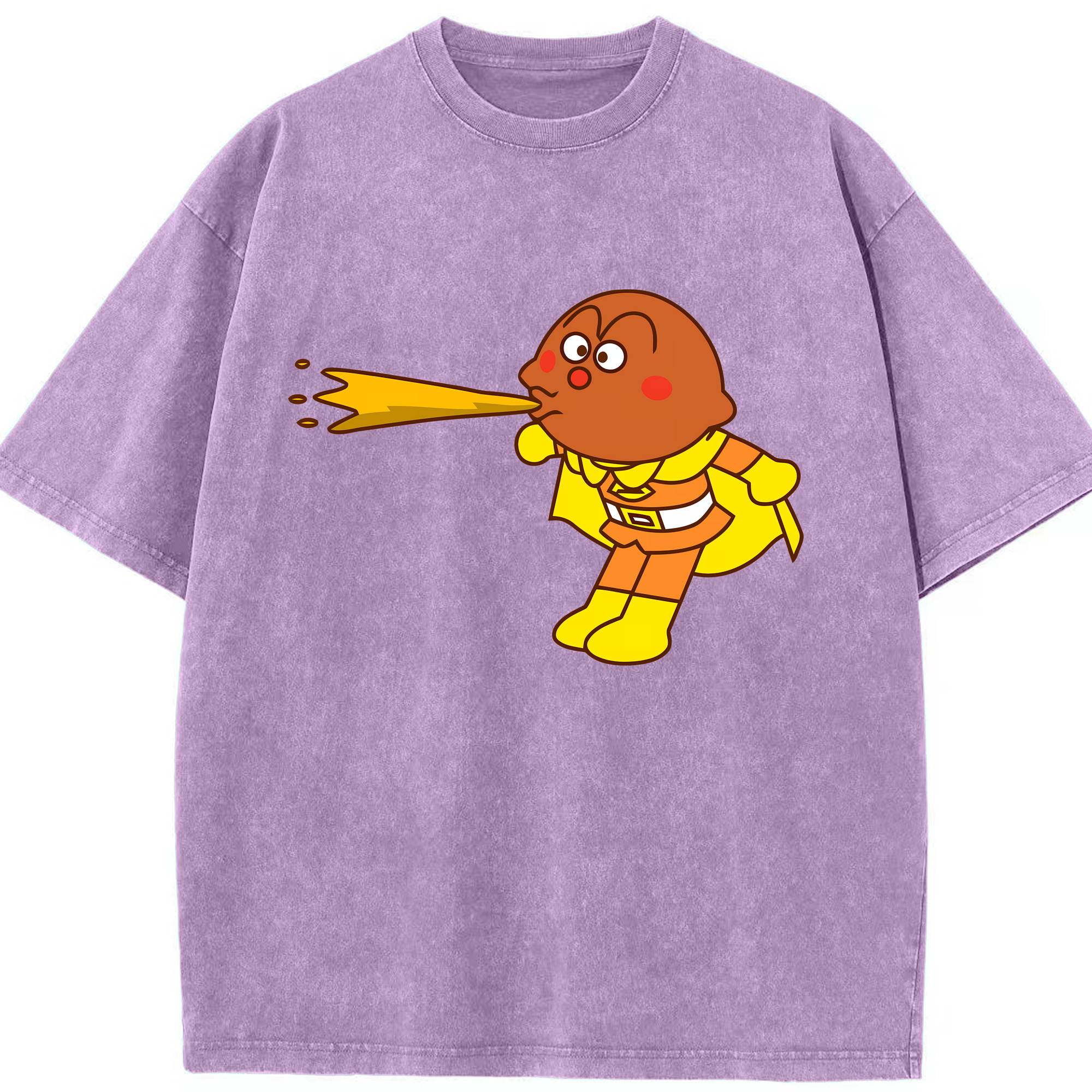（画像用） アンパンマン Anpanman 綿100% ヴィンテージ風 半袖Tシャツ（フロントプリント）