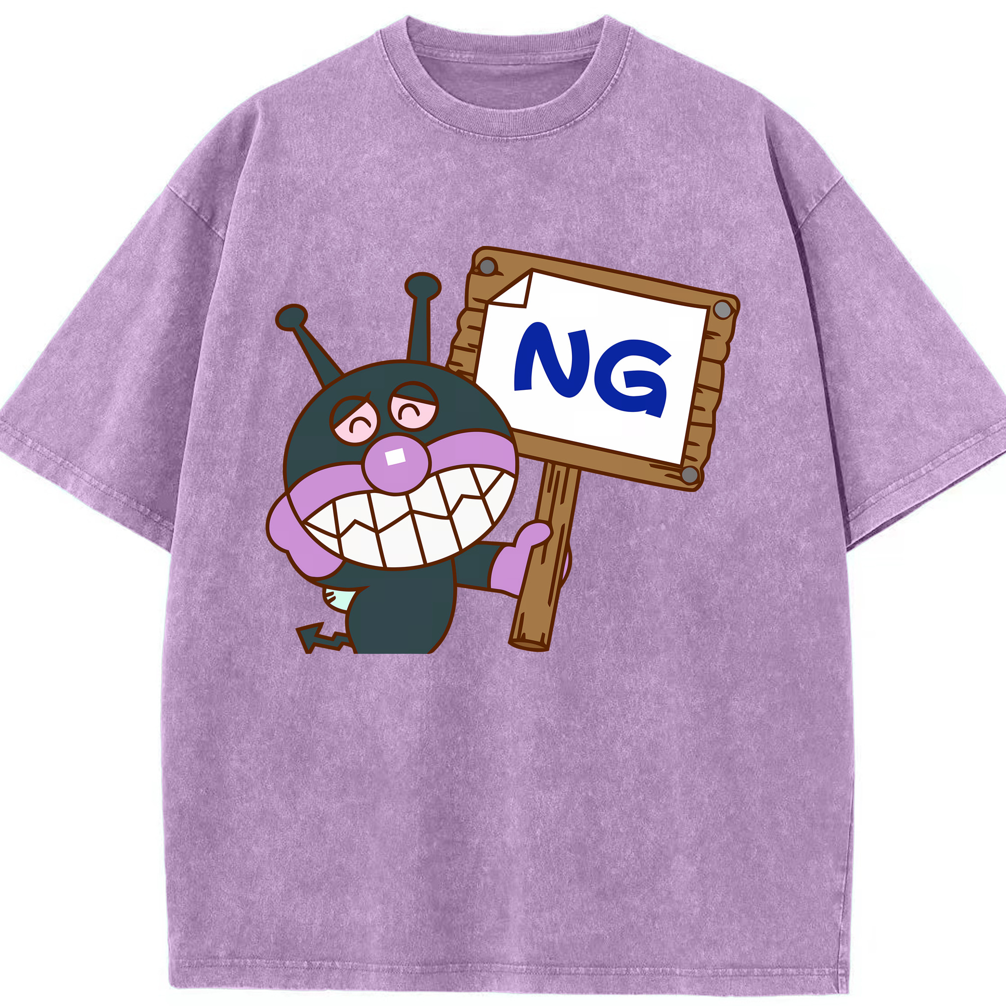 （画像用） アンパンマン Anpanman 綿100% ヴィンテージ風 半袖Tシャツ（フロントプリント）