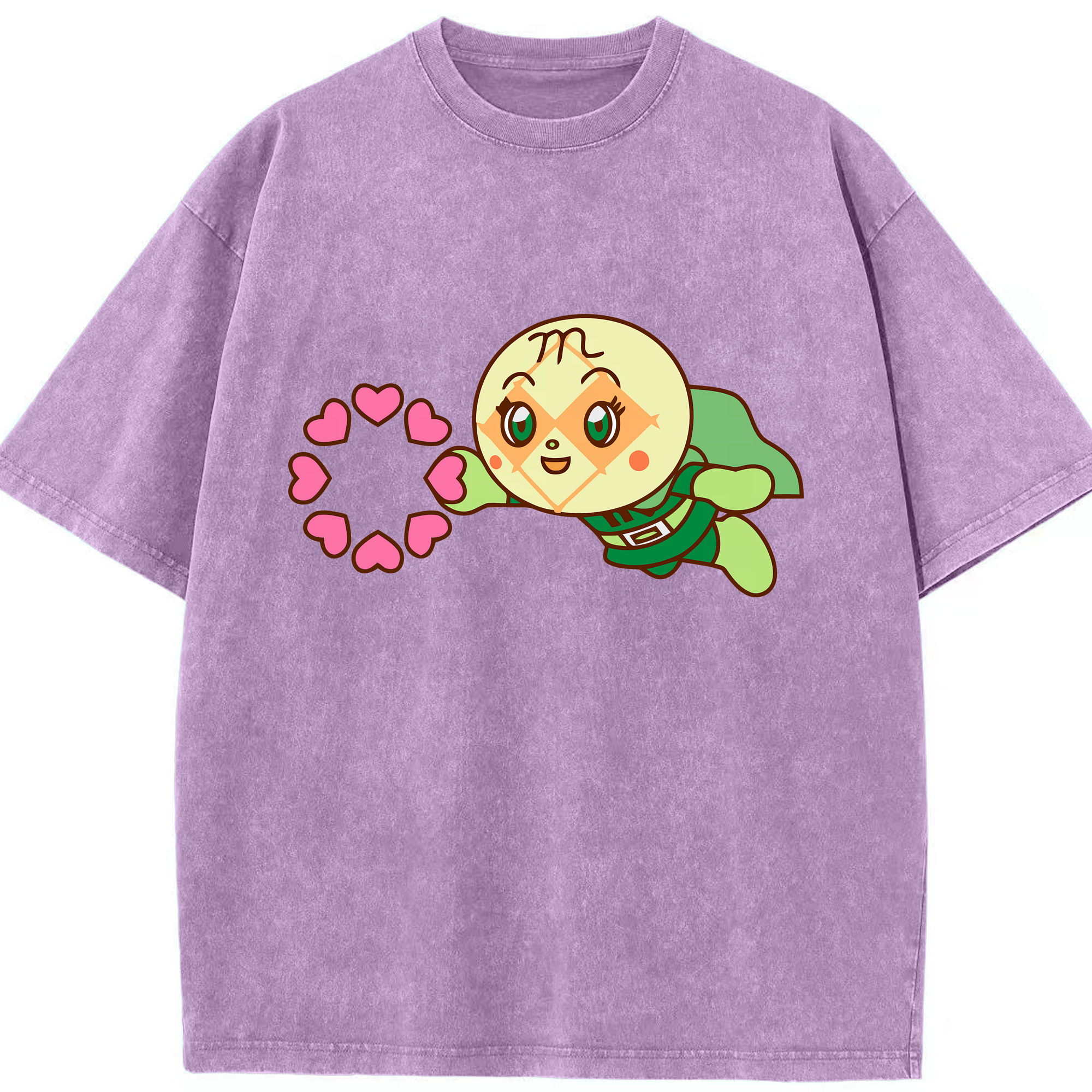 （画像用） アンパンマン Anpanman 綿100% ヴィンテージ風 半袖Tシャツ（フロントプリント）