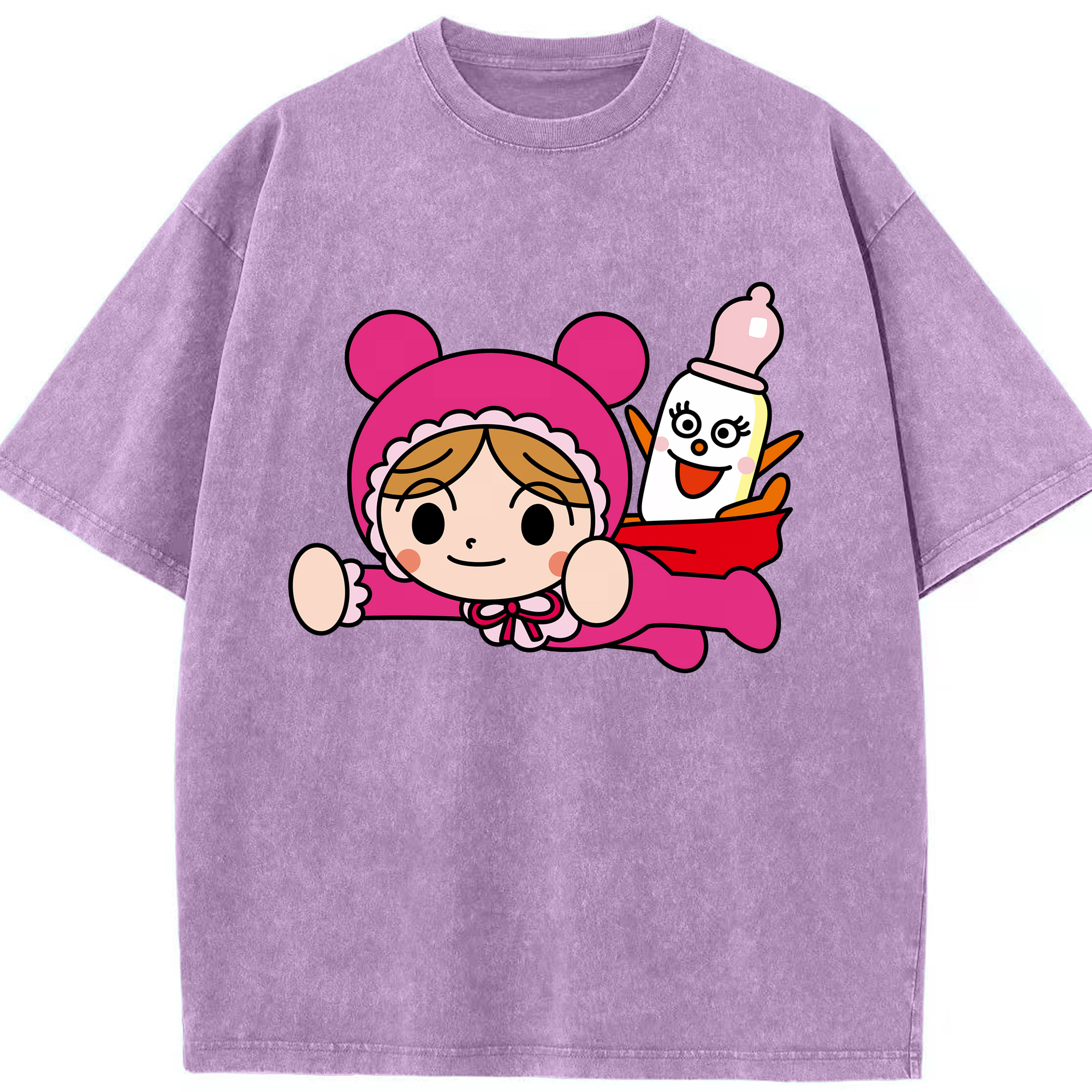 （画像用） アンパンマン Anpanman 綿100% ヴィンテージ風 半袖Tシャツ（フロントプリント）