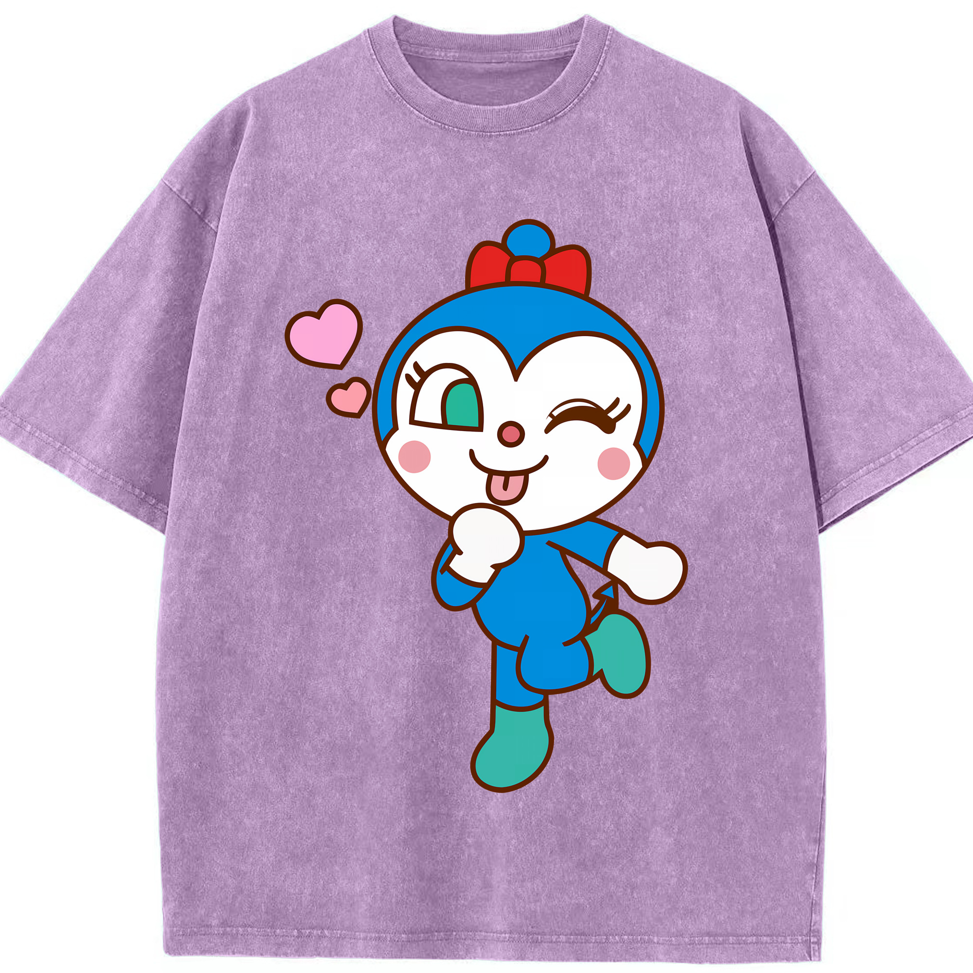 （画像用） アンパンマン Anpanman 綿100% ヴィンテージ風 半袖Tシャツ（フロントプリント）