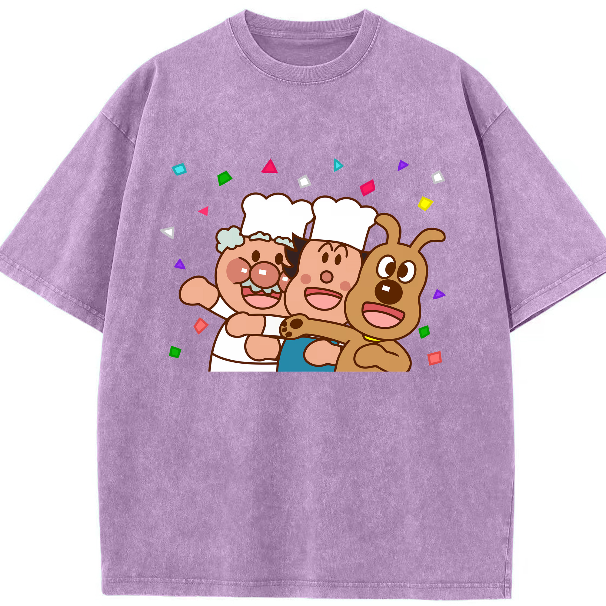 （画像用） アンパンマン Anpanman 綿100% ヴィンテージ風 半袖Tシャツ（フロントプリント）