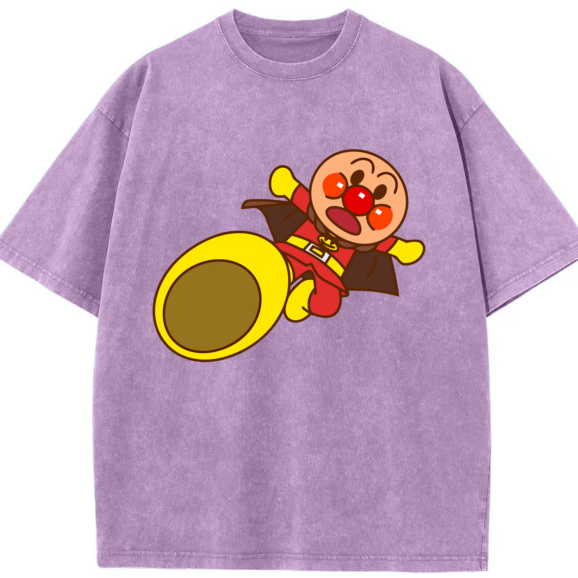 （画像用） アンパンマン Anpanman 綿100% ヴィンテージ風 半袖Tシャツ（フロントプリント）