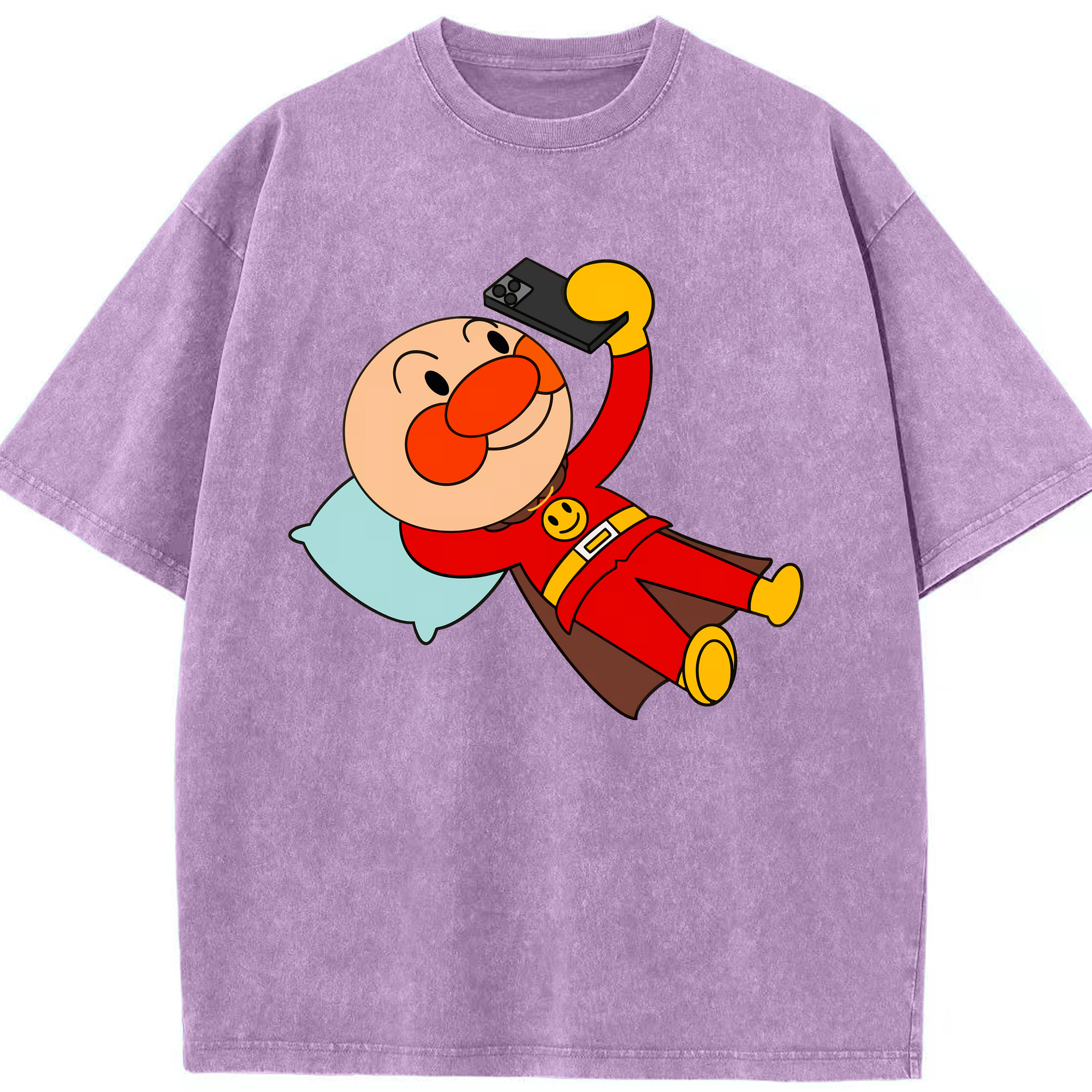 （画像用） アンパンマン Anpanman 綿100% ヴィンテージ風 半袖Tシャツ（フロントプリント）