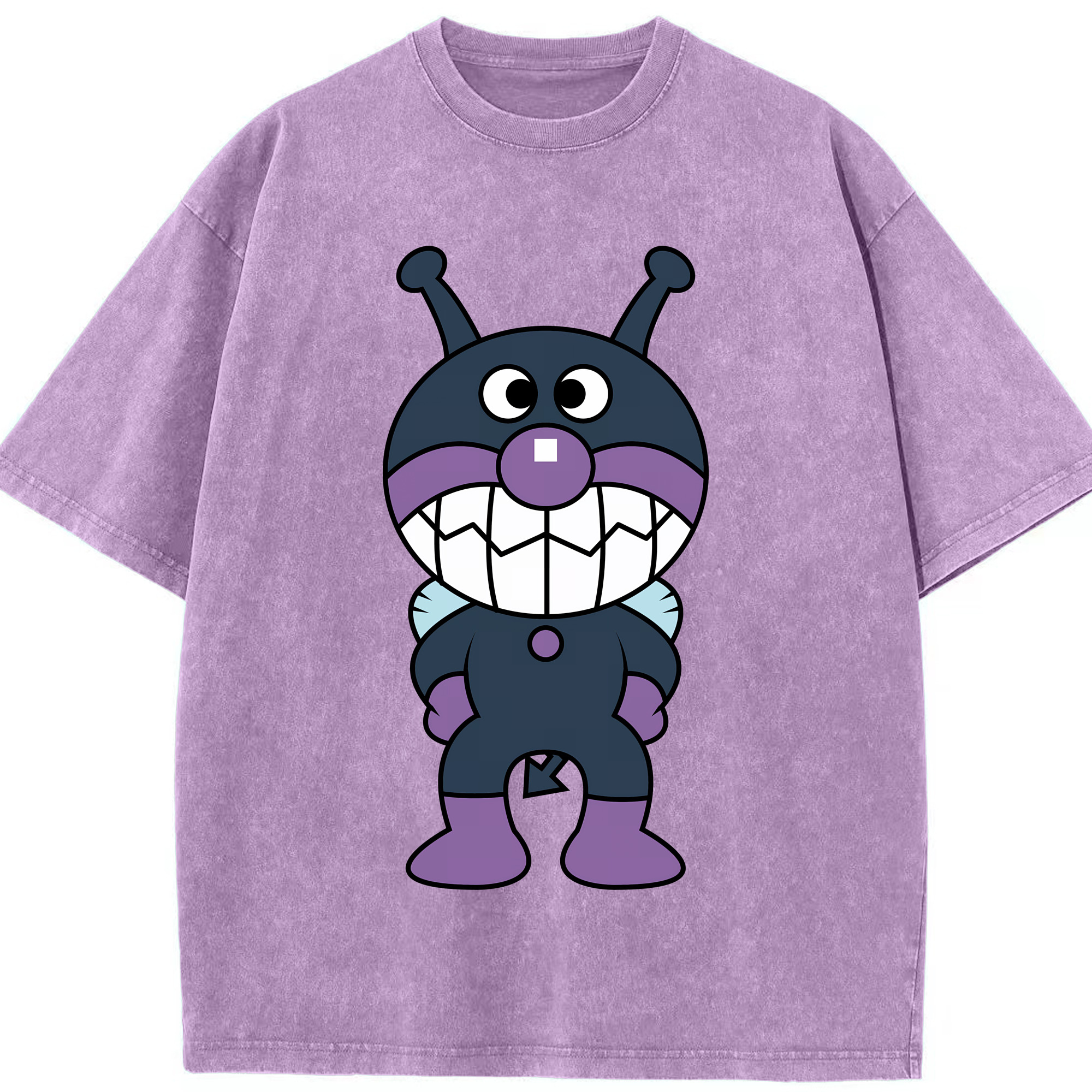 （画像用） アンパンマン Anpanman 綿100% ヴィンテージ風 半袖Tシャツ（フロントプリント）