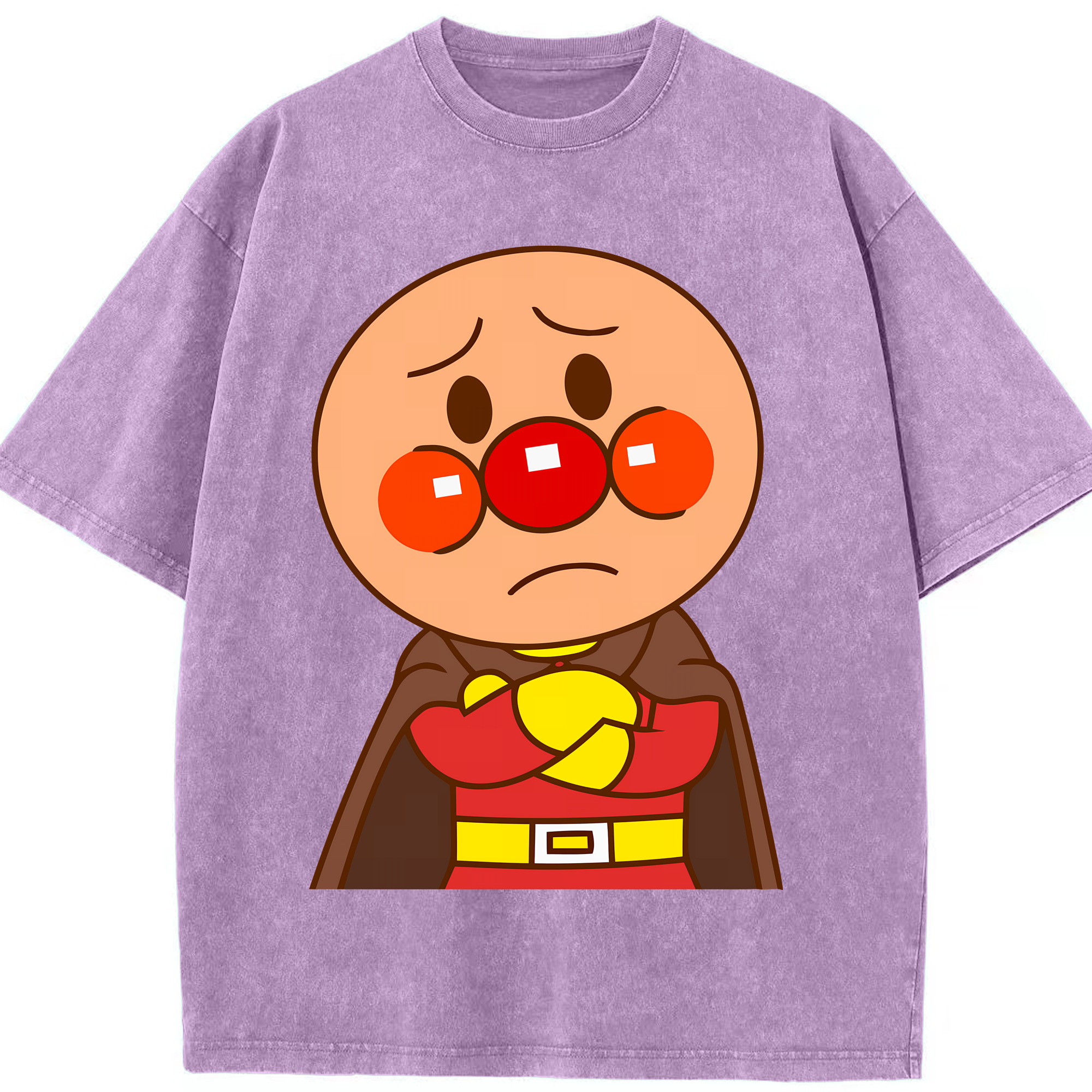 （画像用） アンパンマン Anpanman 綿100% ヴィンテージ風 半袖Tシャツ（フロントプリント）